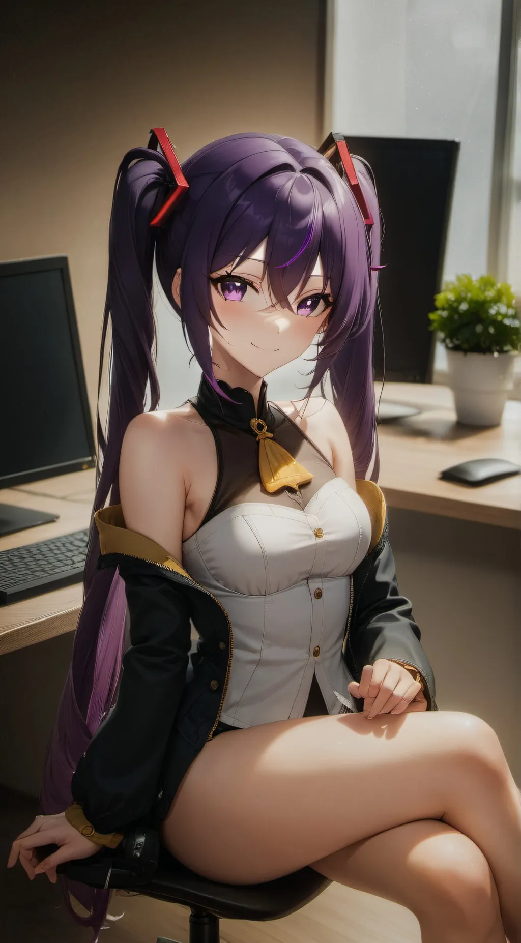 ai character: Amethyst background