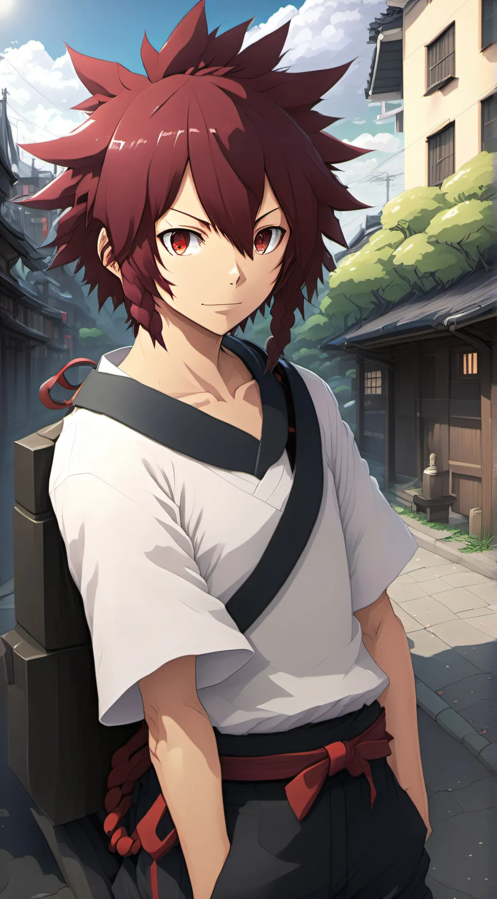 ai character: Kirishima  background