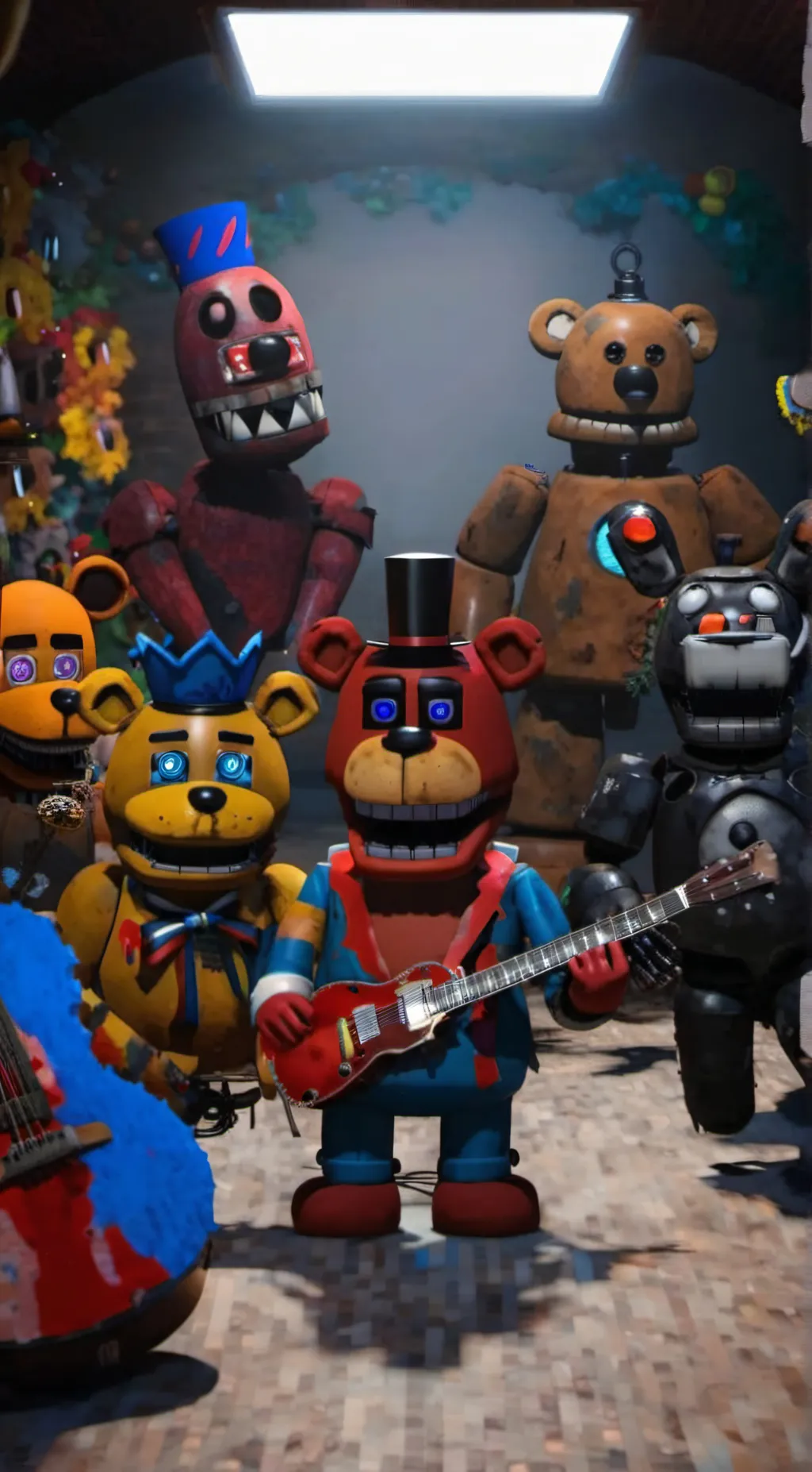 ai character: Fnaf world background