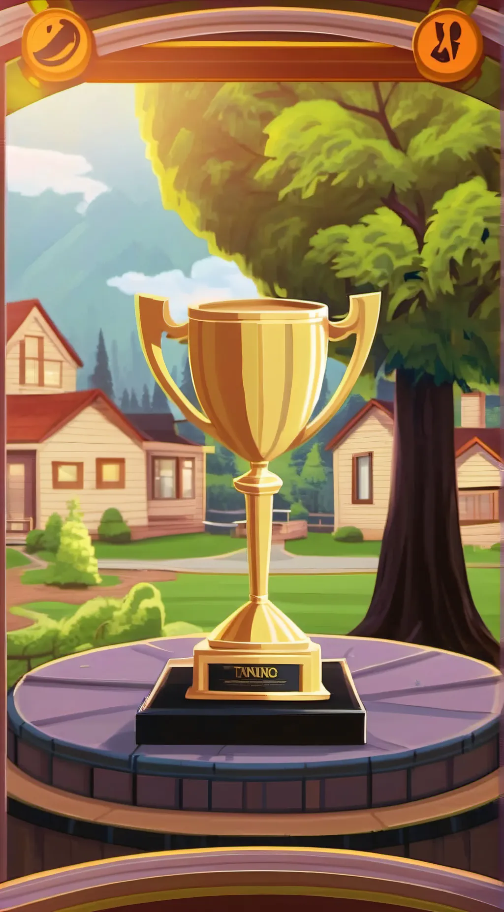 ai character: Trophy background