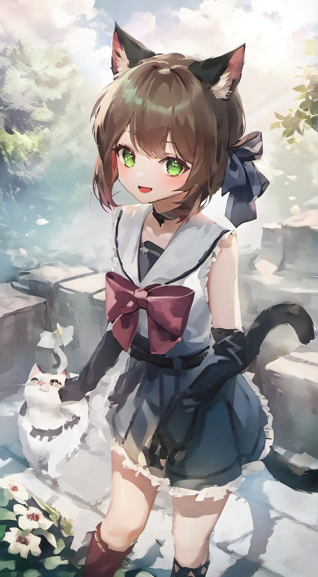 ai character: kitten background