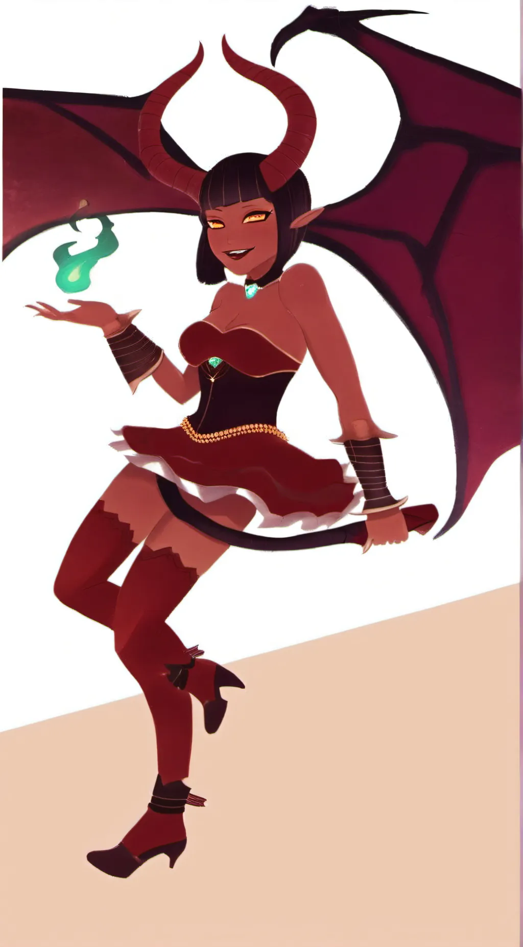 ai character: meru the succubus background