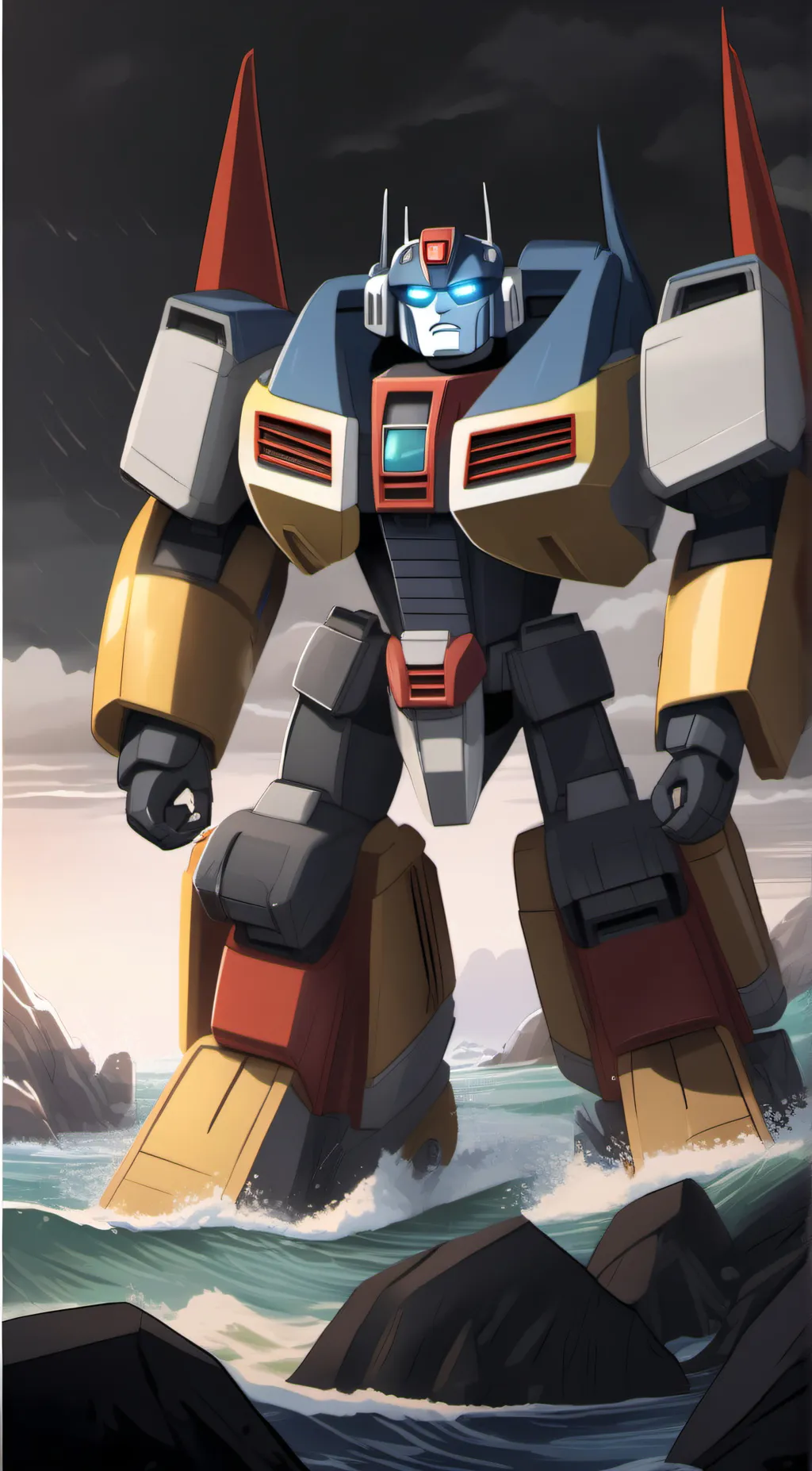 ai character: high tide  background