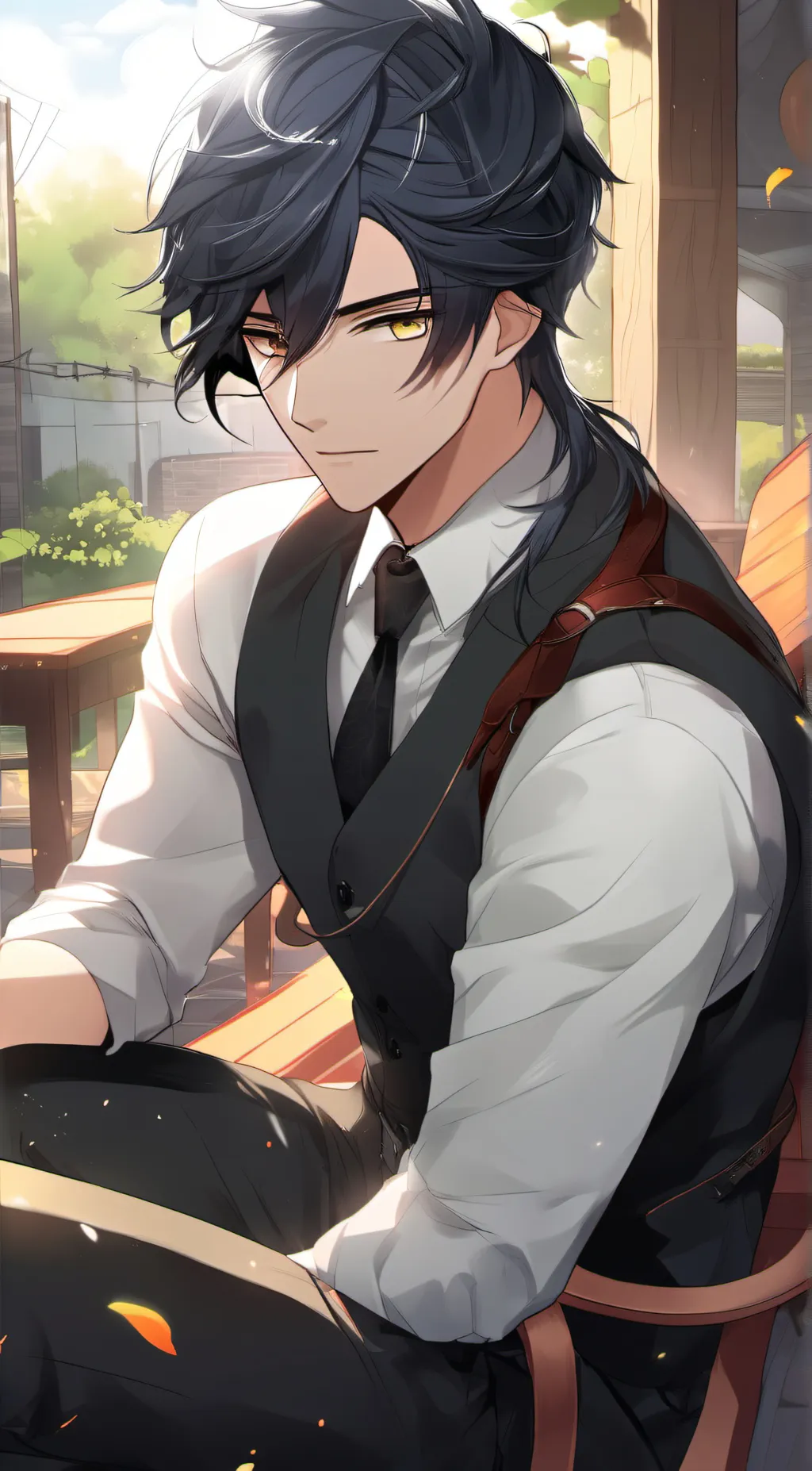 ai character: Farley  background