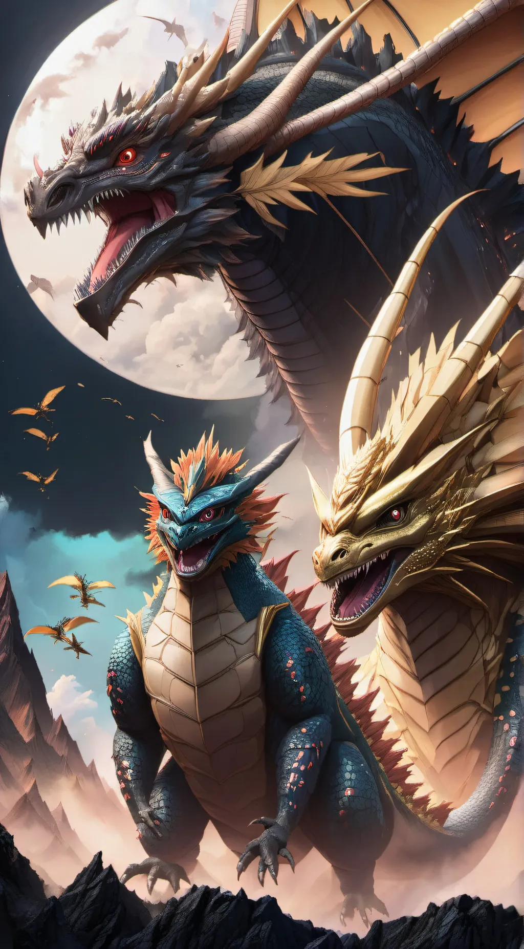 ai character: monster verse 👍 background