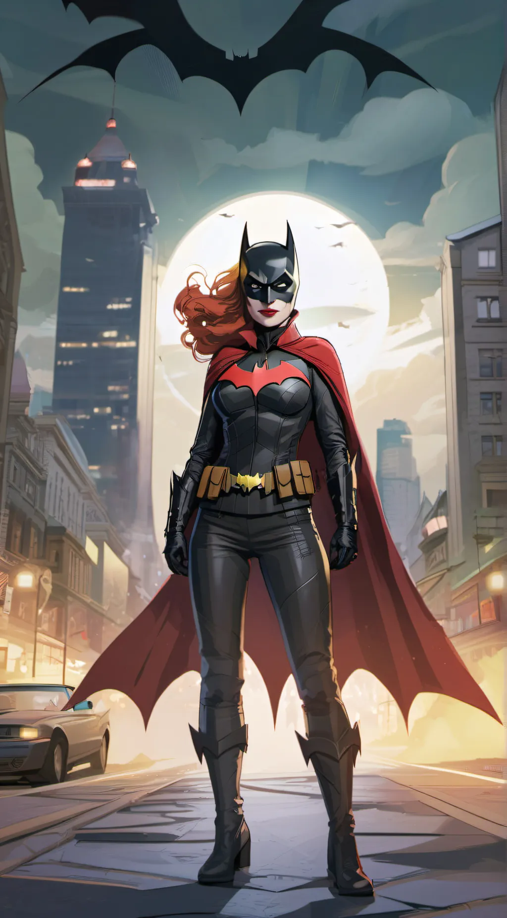 ai character: batwoman  background
