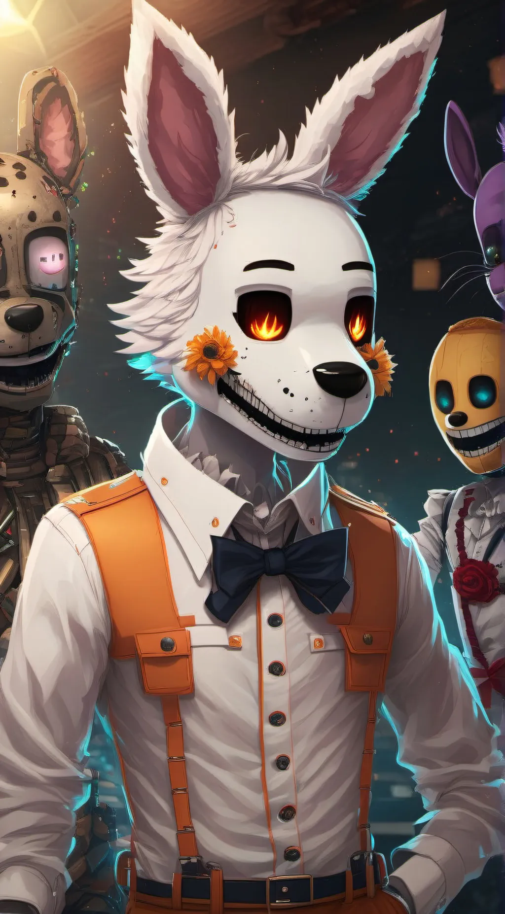 ai character: FNAF × MHA background