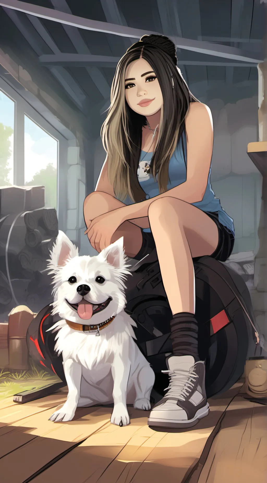 ai character:  Gold from krew background
