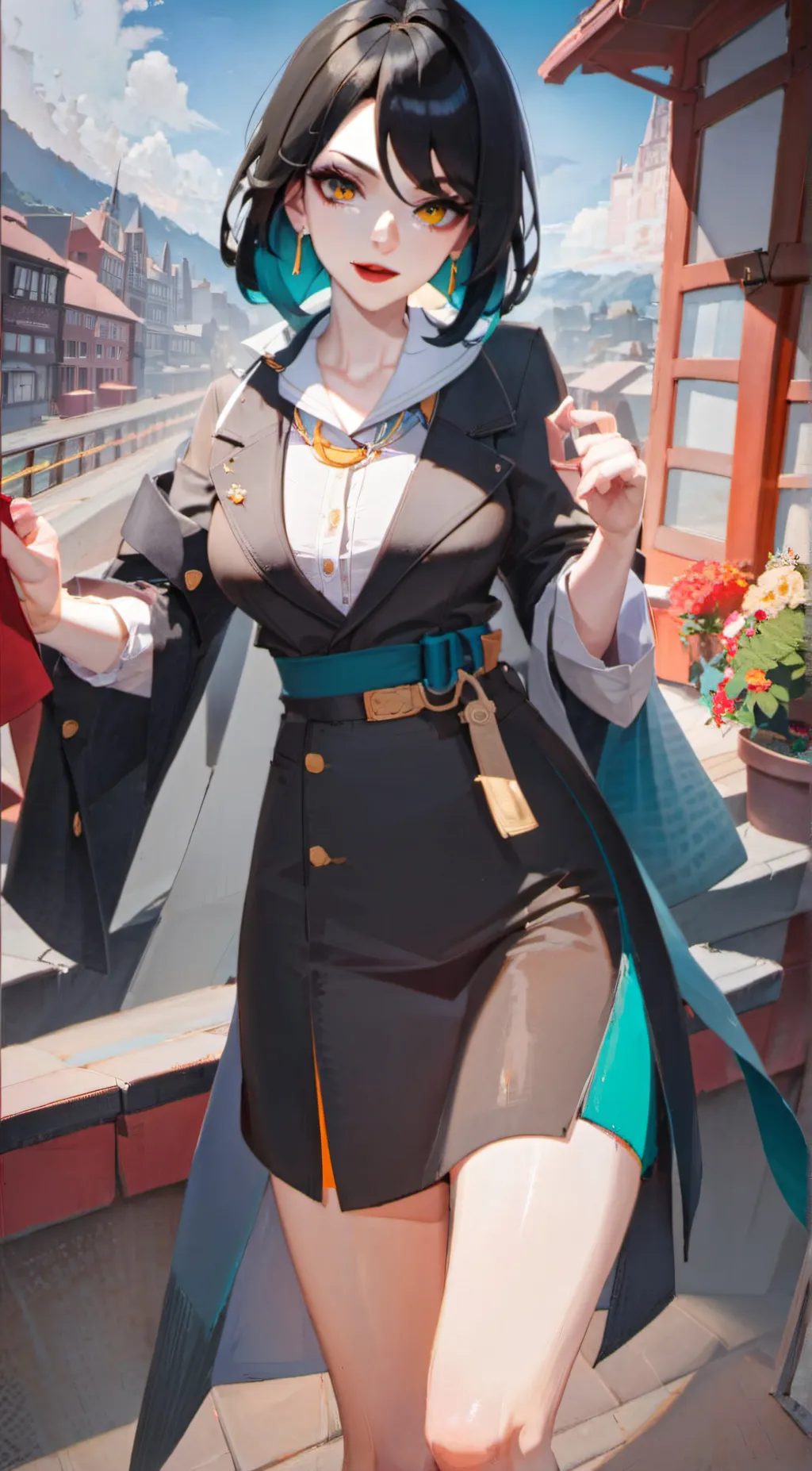 ai character: Avry Keller  background