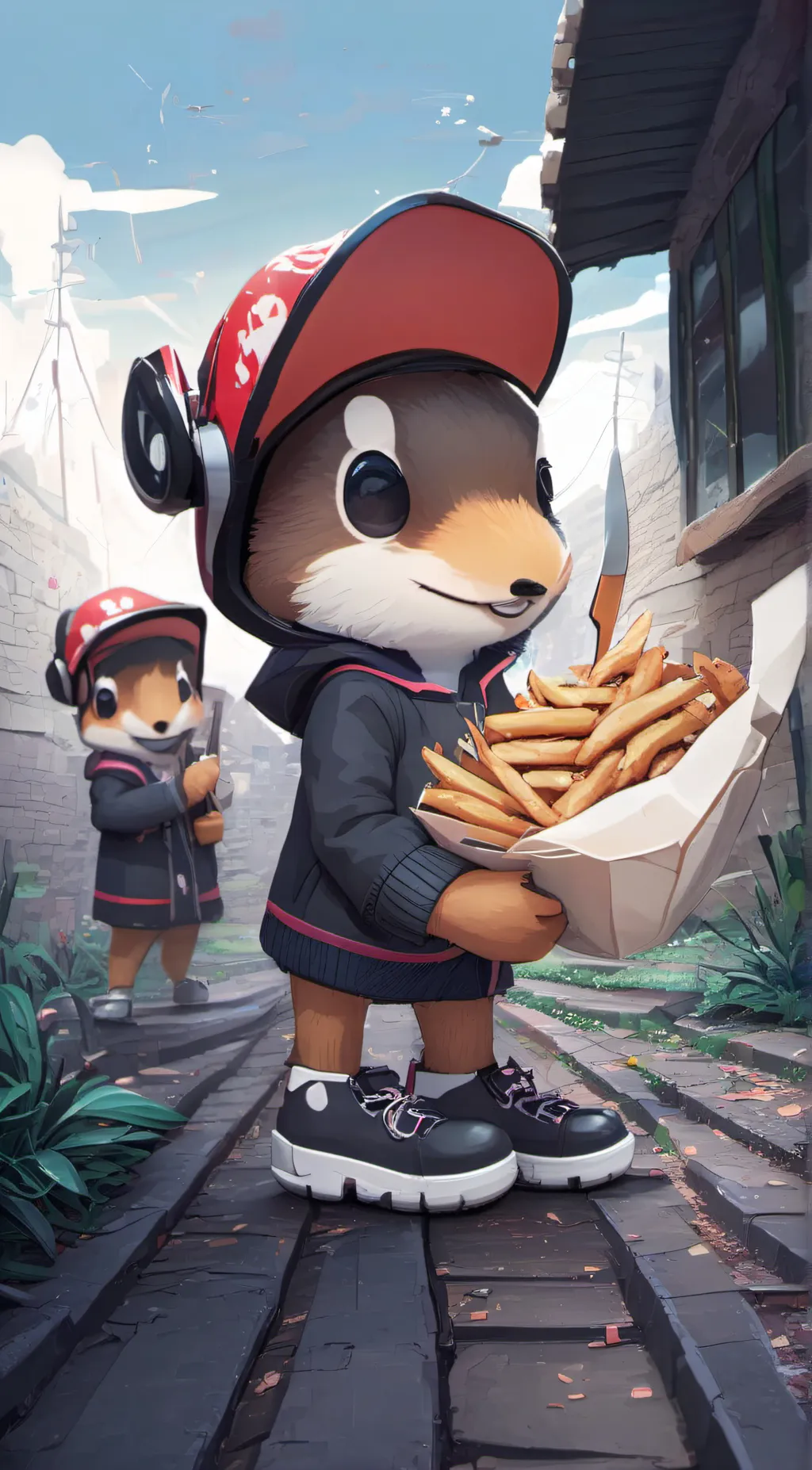 ai character: chip background