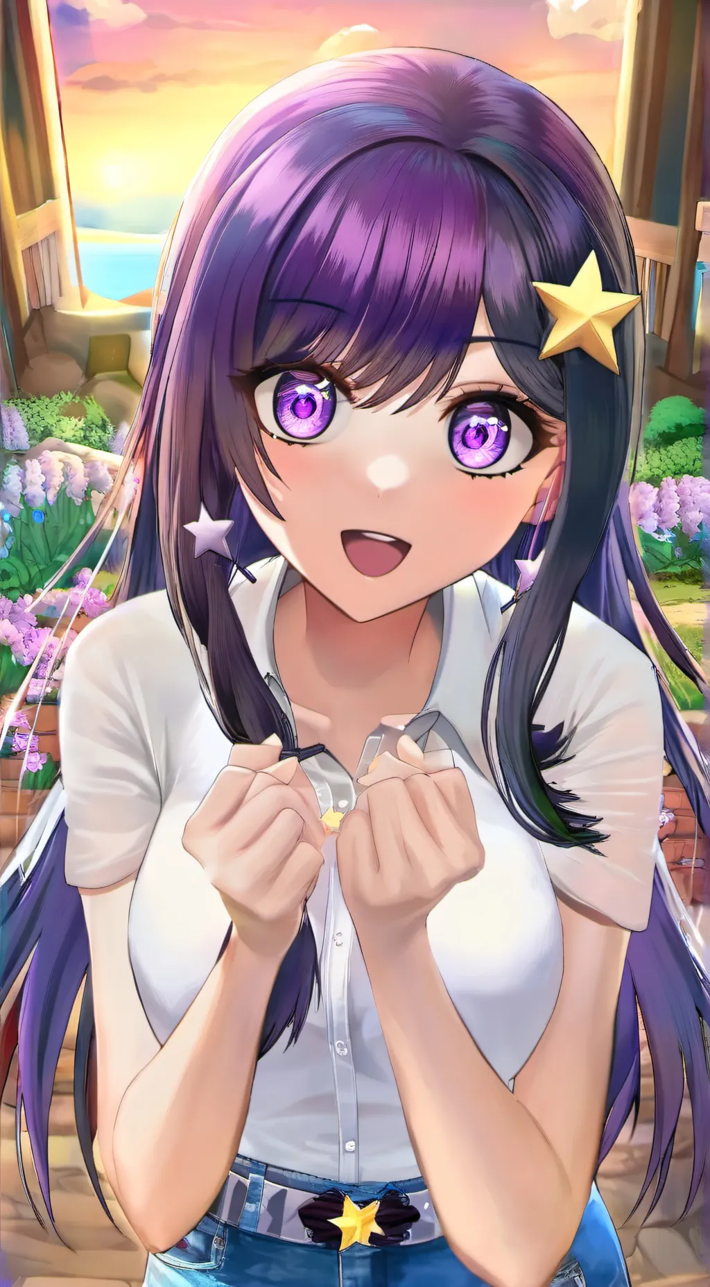 ai character: Ai hoshino  background