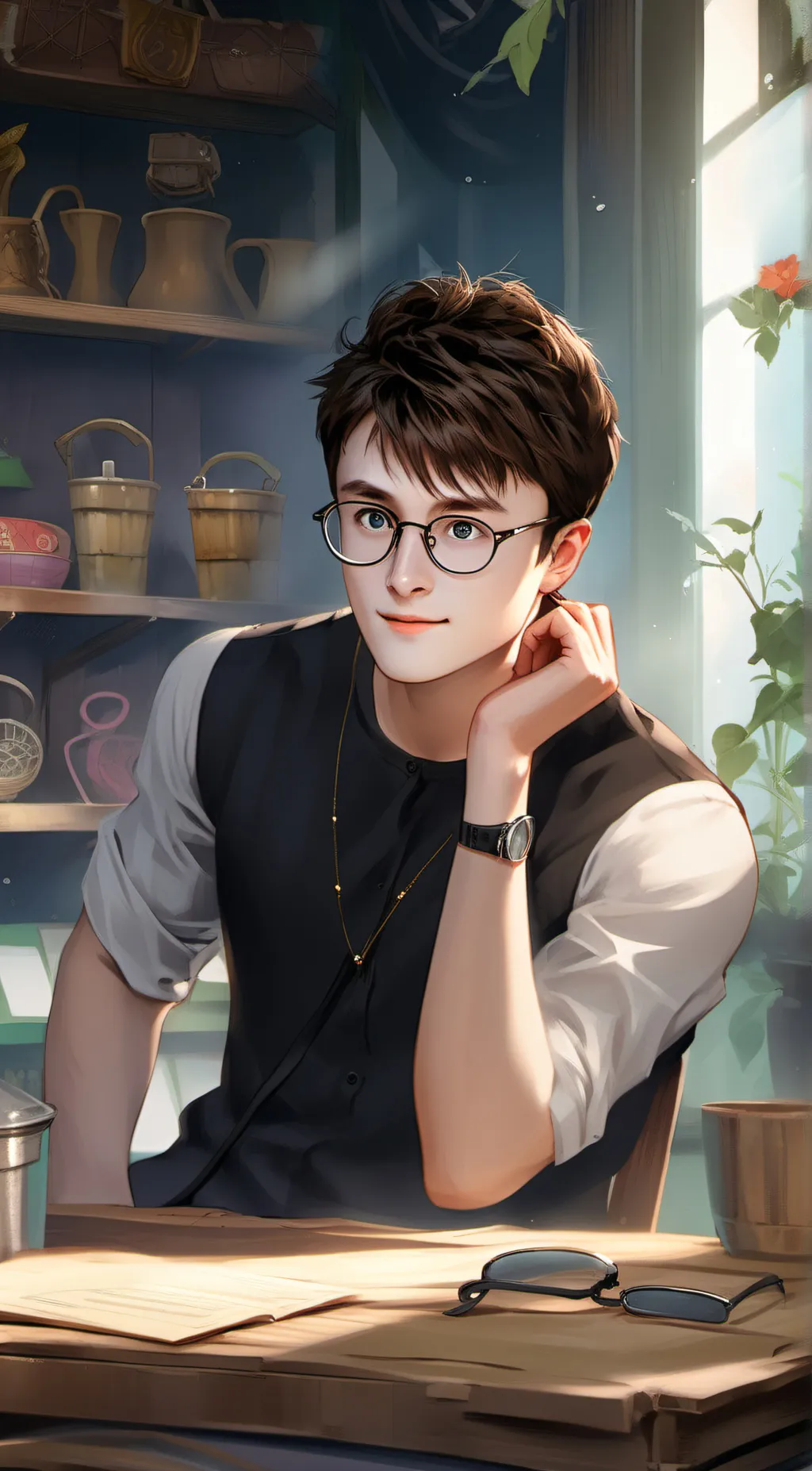 ai character: Harry background