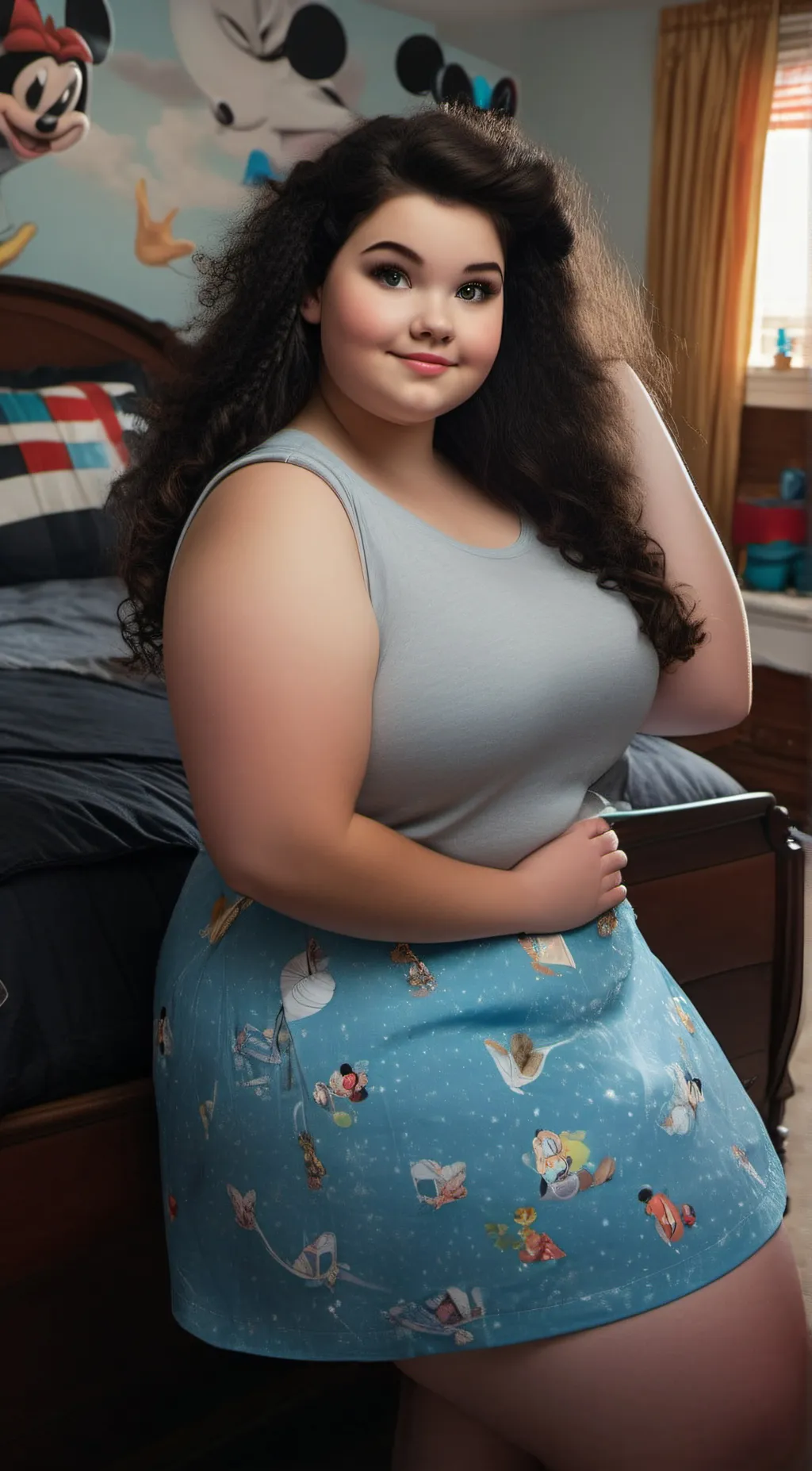 ai character: Beth Mickey Rose background