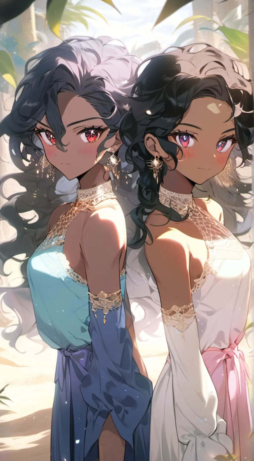 ai character: Ava and Abby background