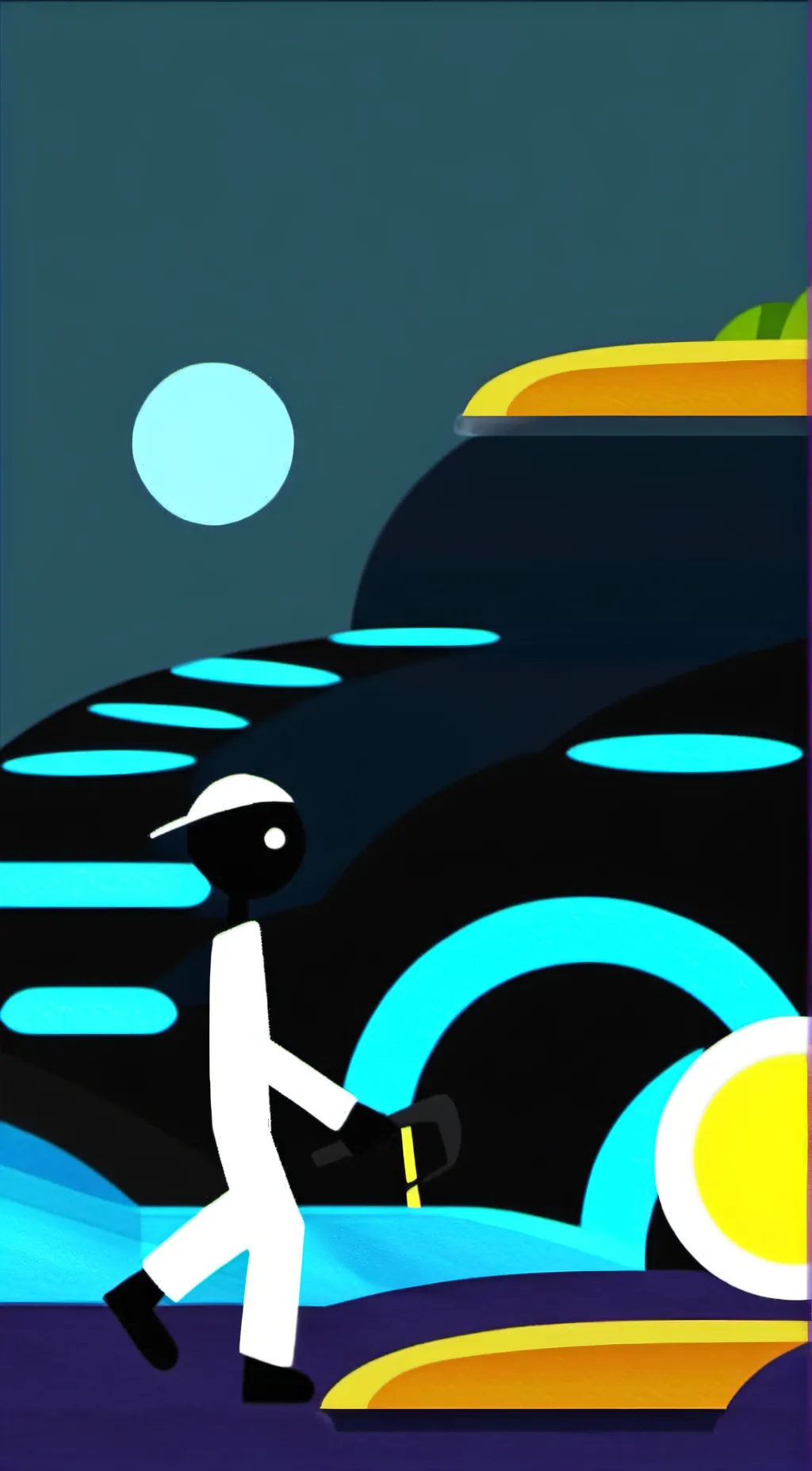 ai character: stickman background