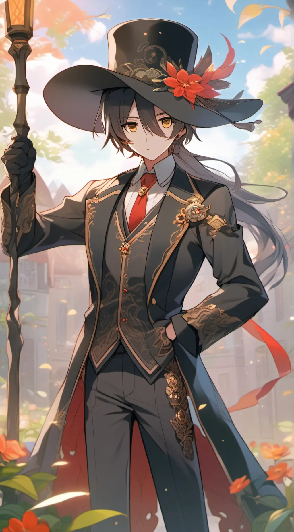 ai character: Mr. Black 2.0 background