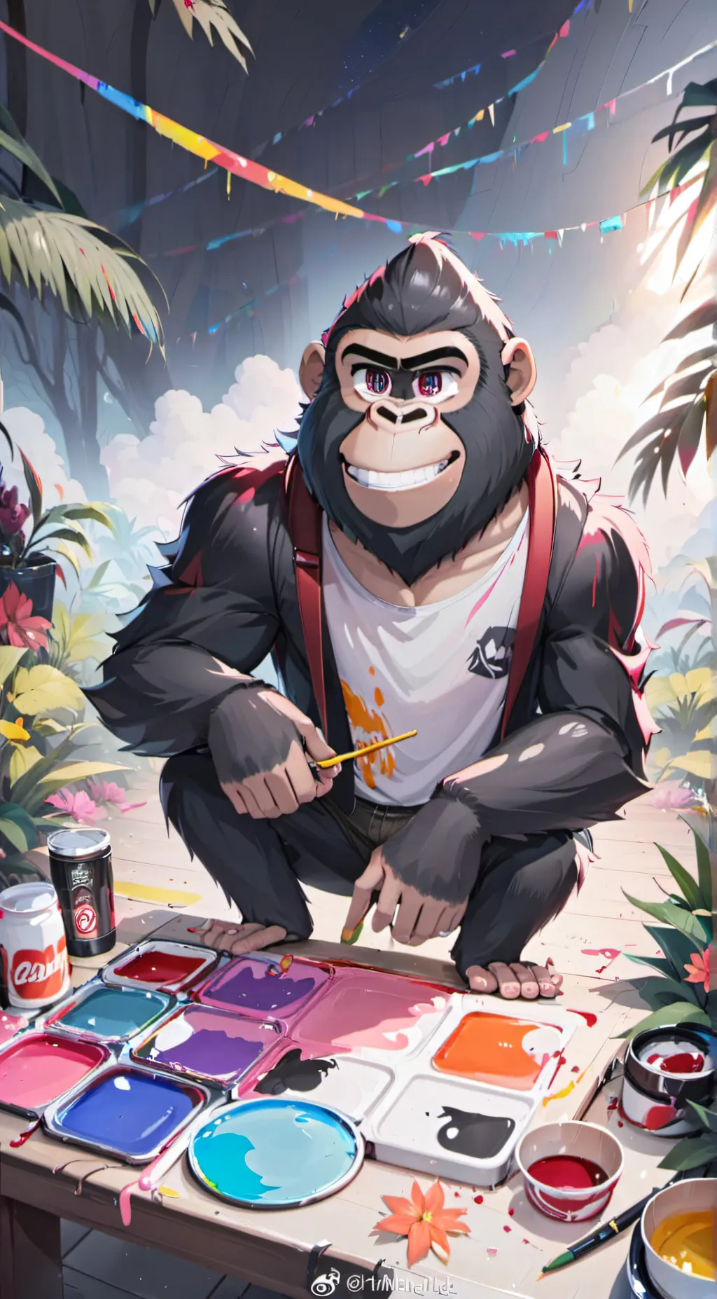 ai character: Jmancurly  background