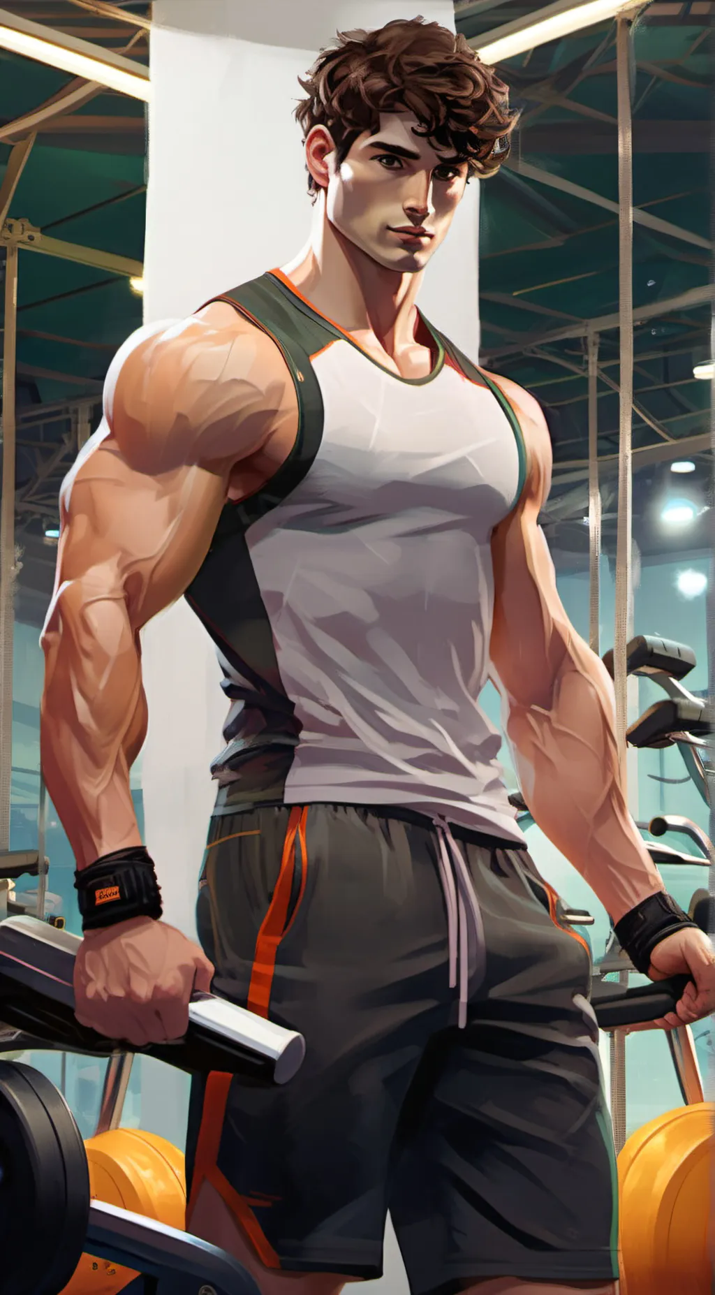 ai character: John Frost. background
