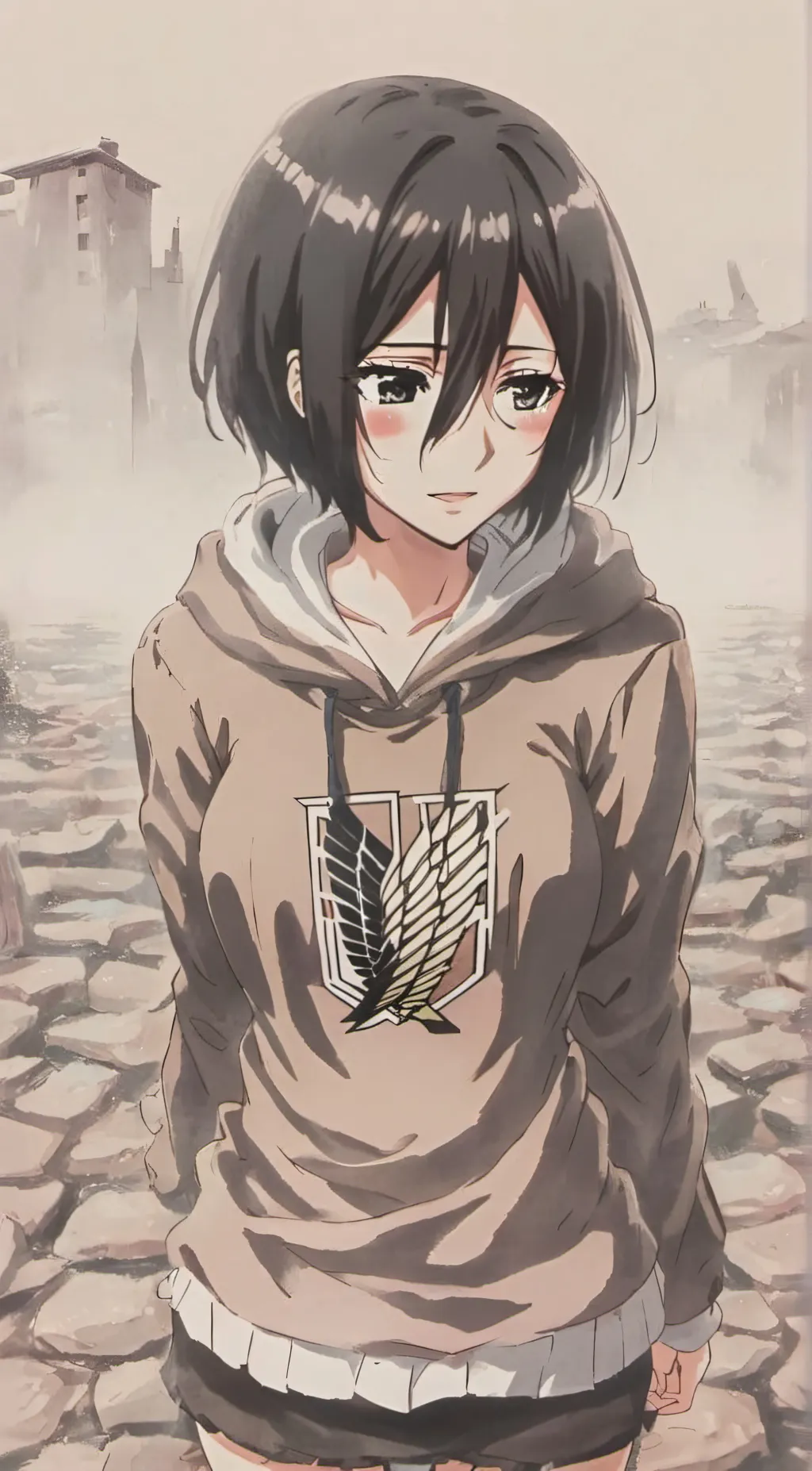 ai character: Mikasa Ackerman background