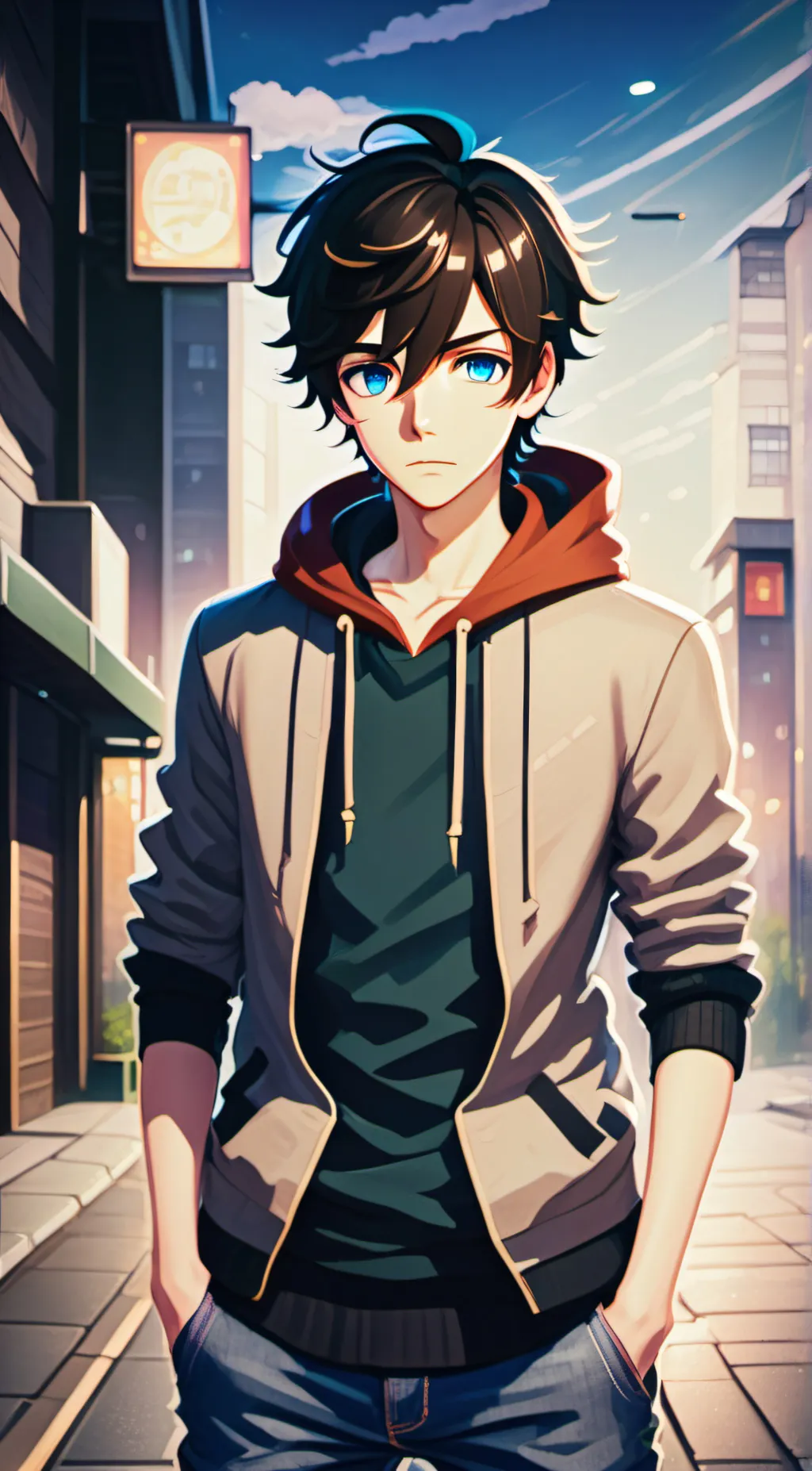 ai character: Sora⚡ background