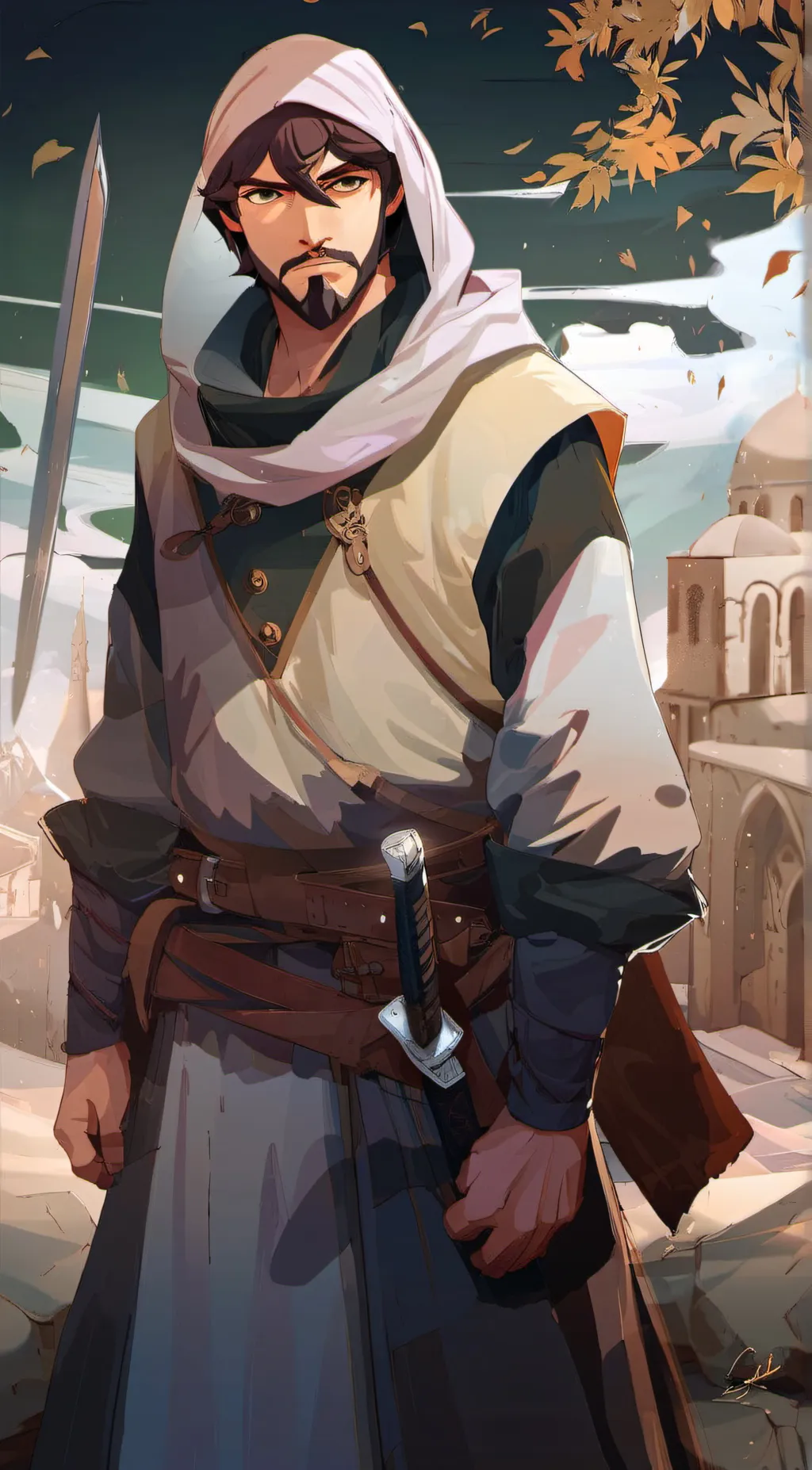 ai character: Mohammed Ahmed  background
