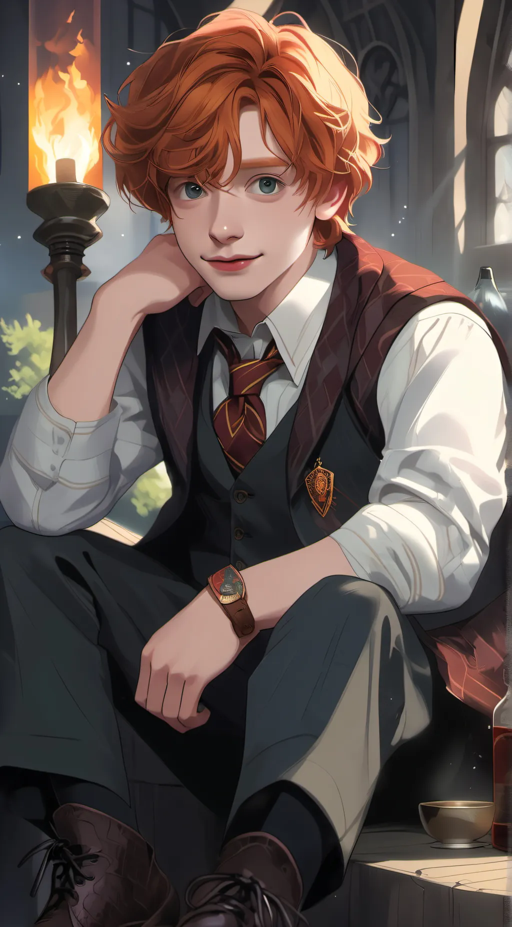 ai character: Ron background