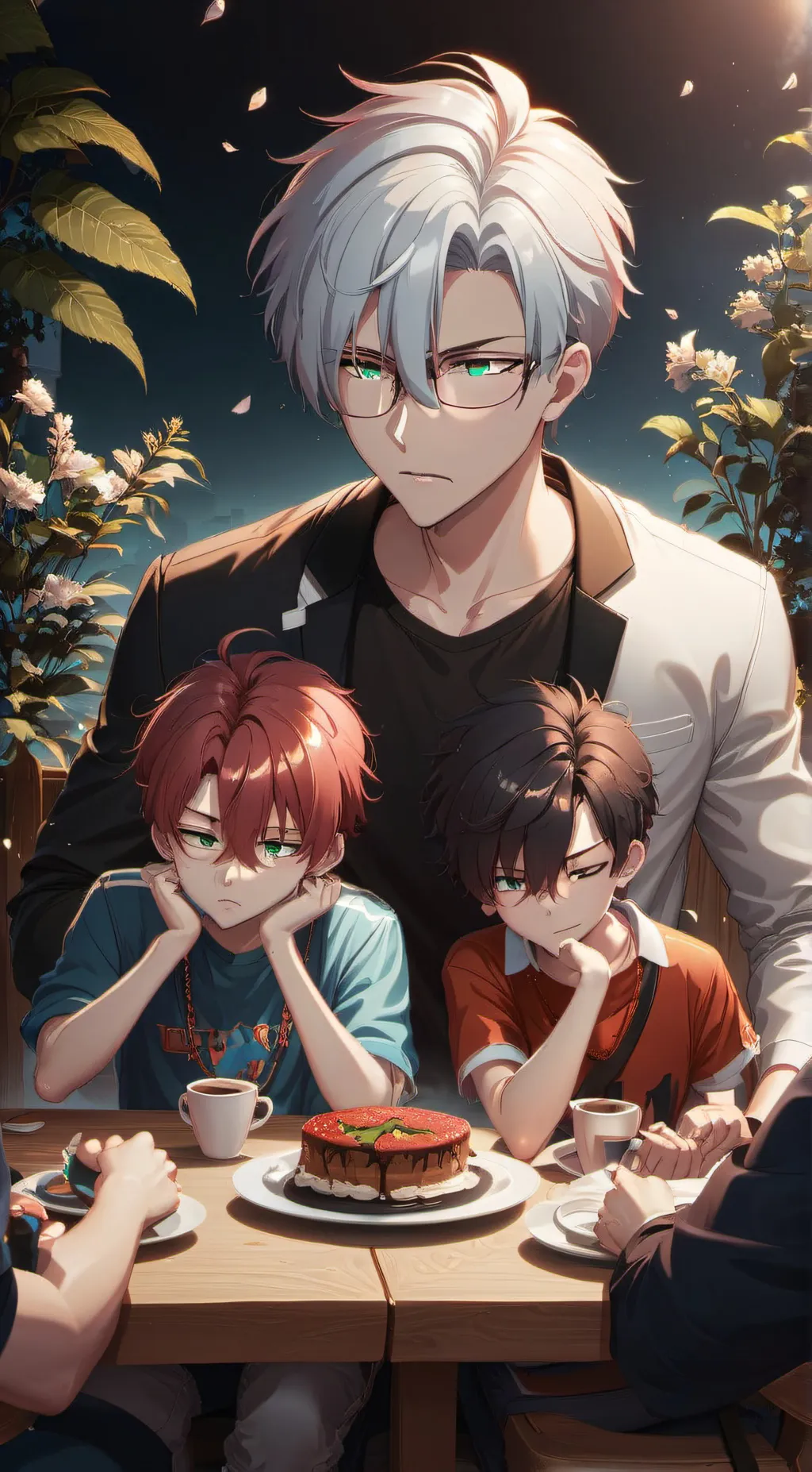 ai character: shoto todoroki  background