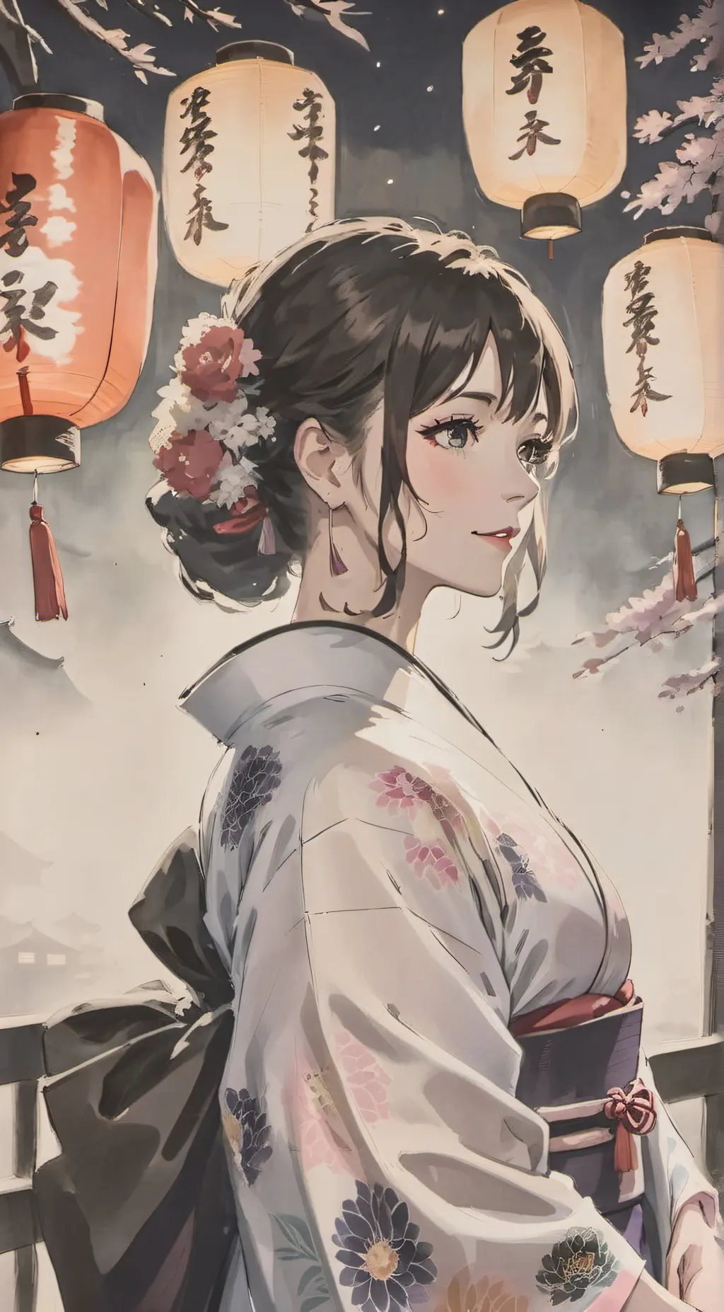 ai character: Kaede background