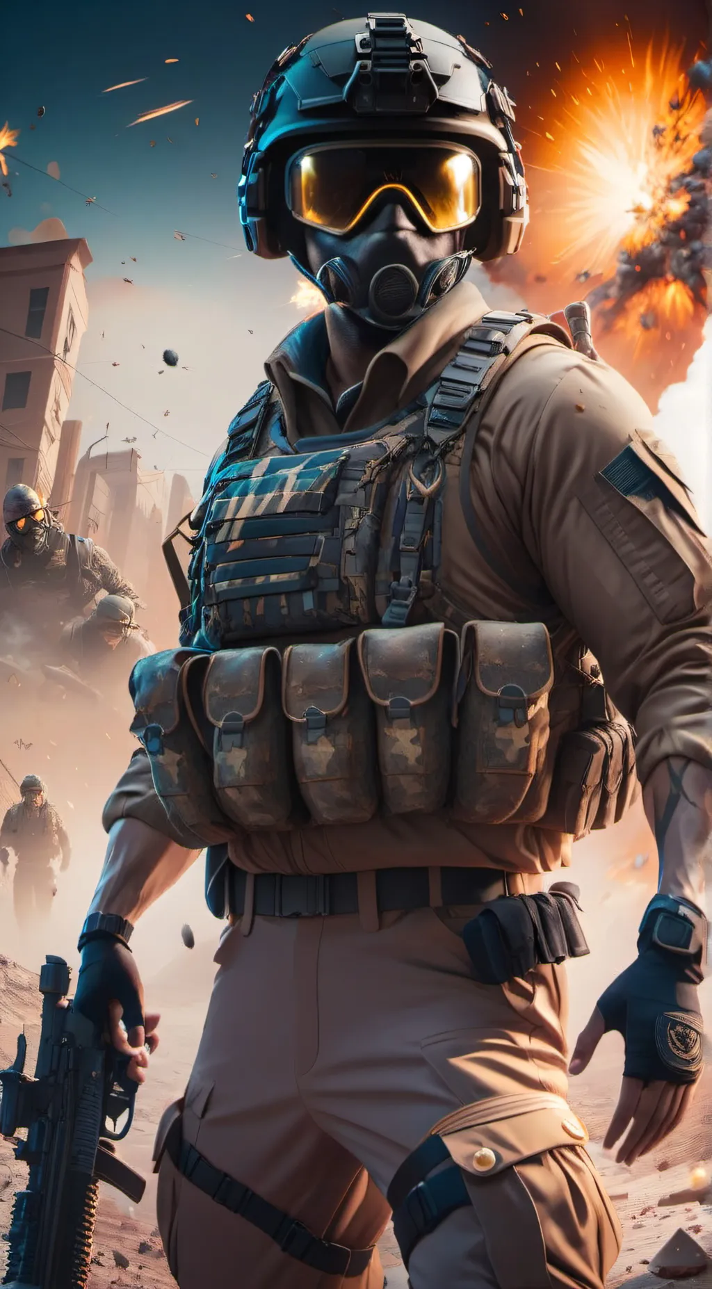 ai character: the Russian badger background