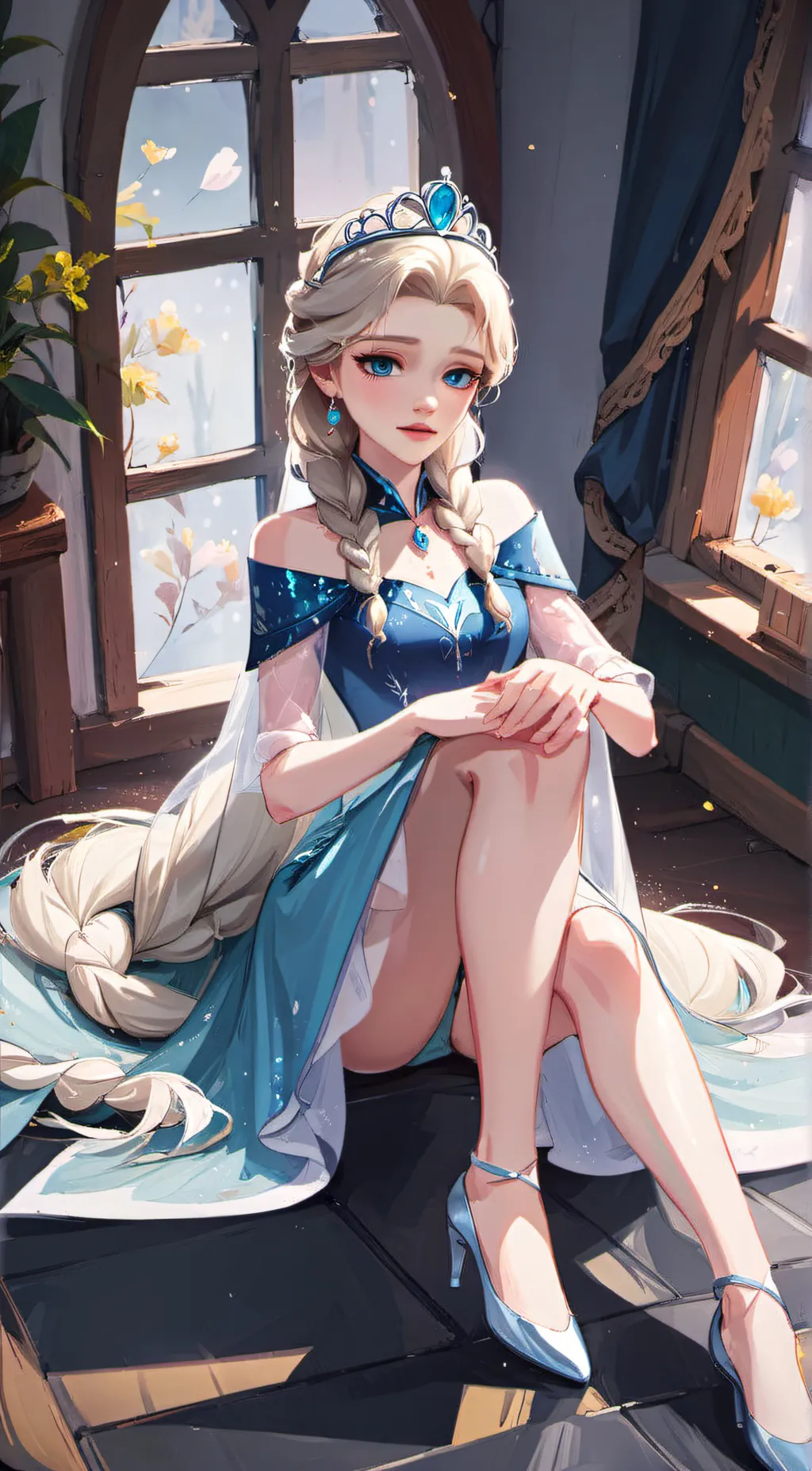 ai character: elsa background