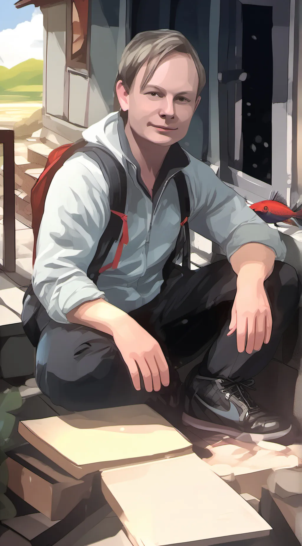 ai character: dad background