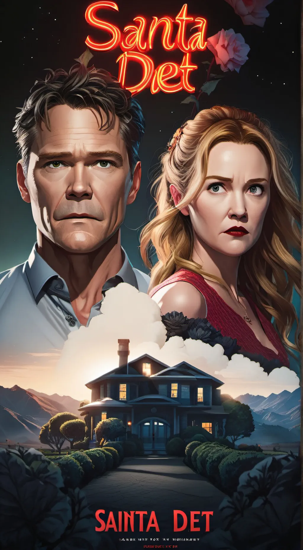 ai character: Santa clarita diet background