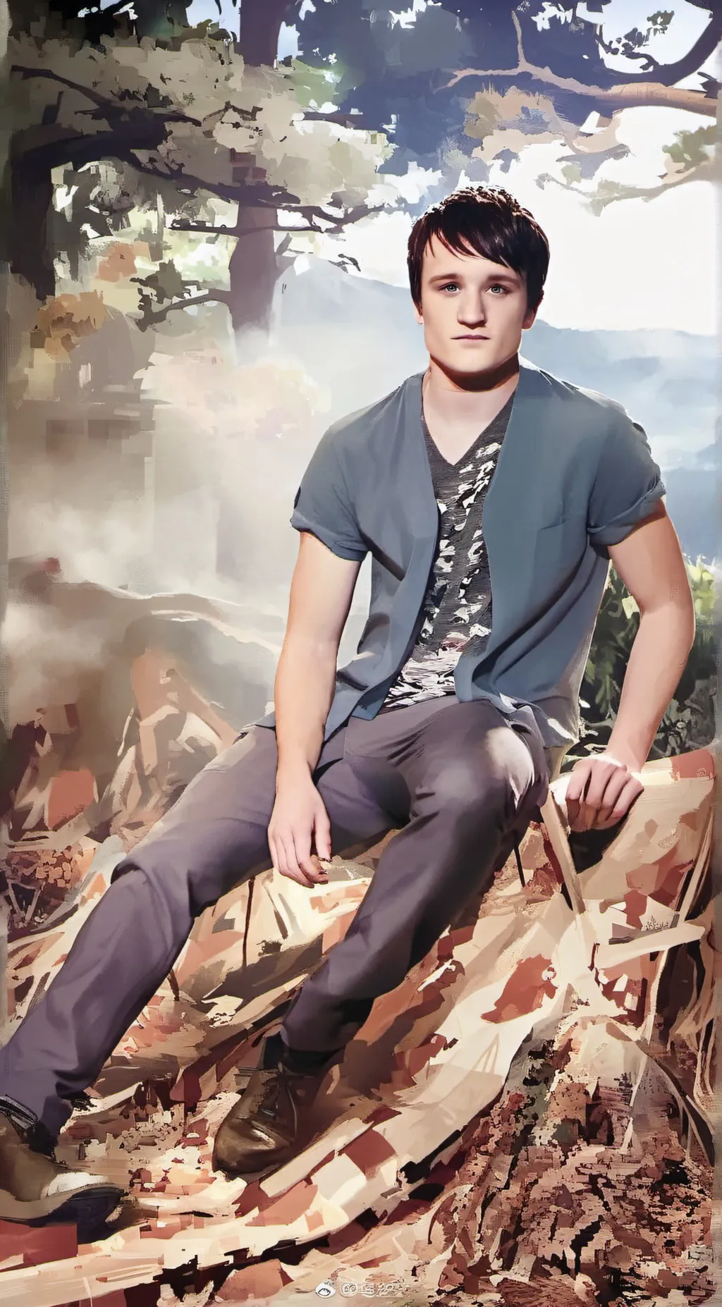 ai character: josh hutcherson background