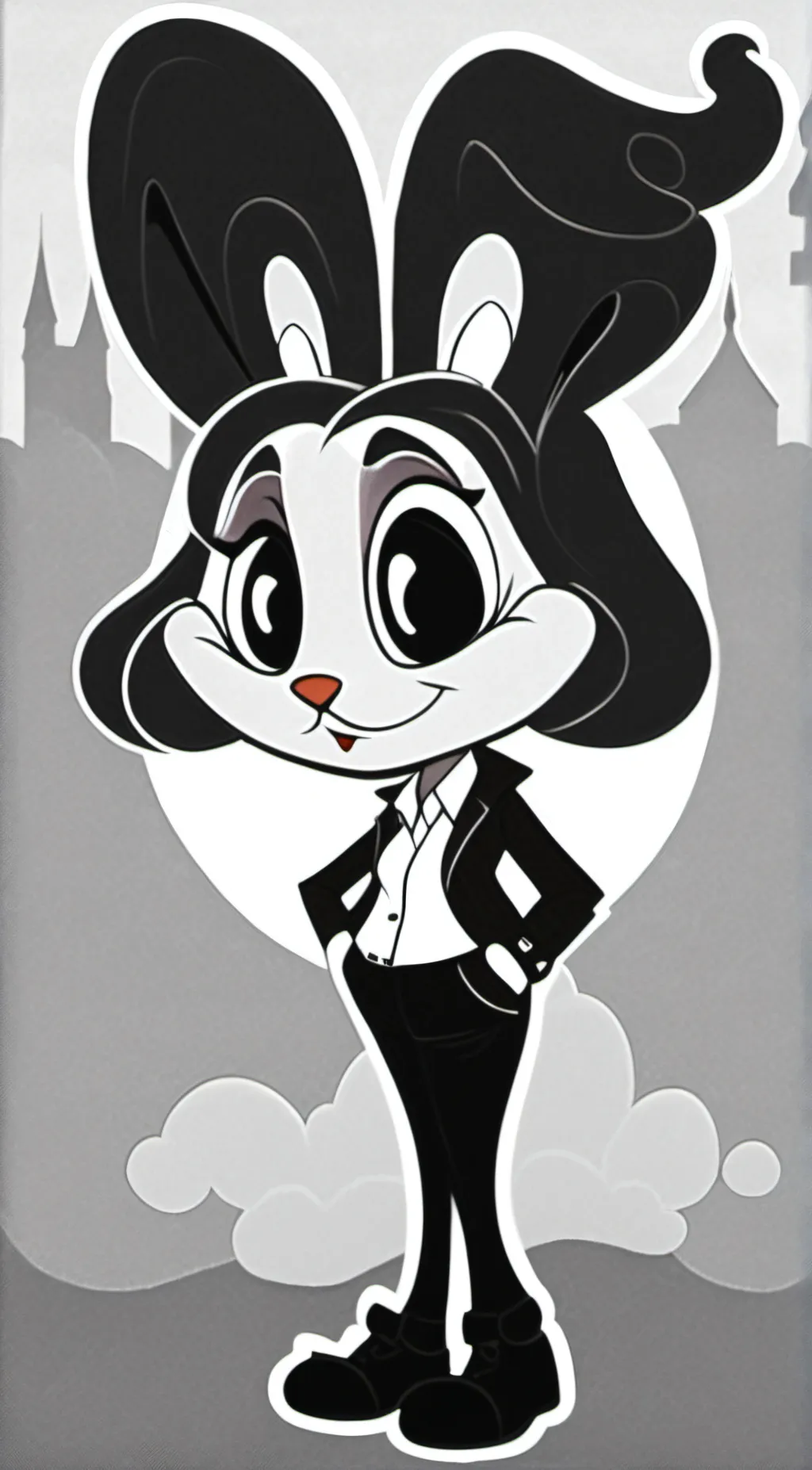 ai character: Beatrice Bunny background