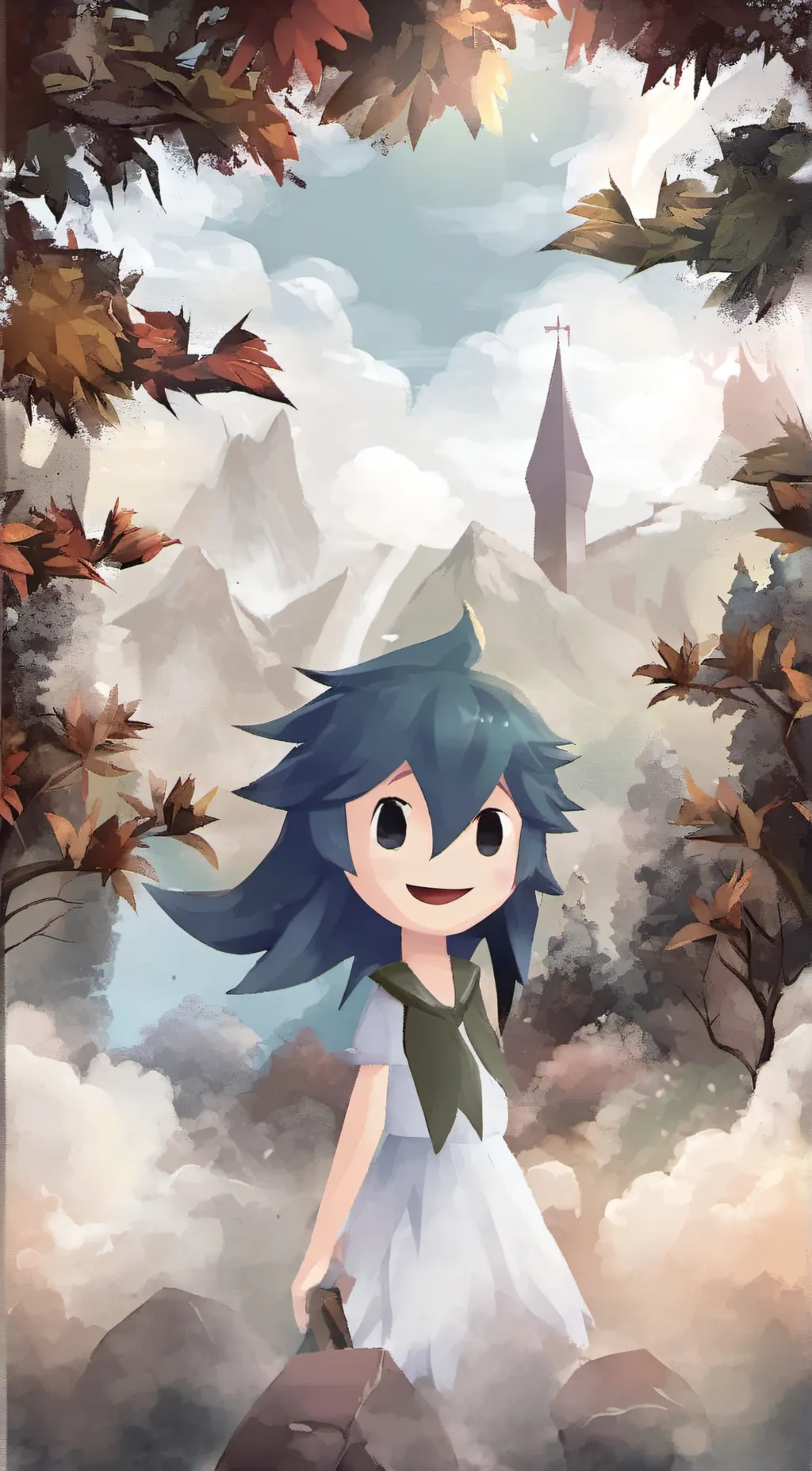 ai character: Spooky background