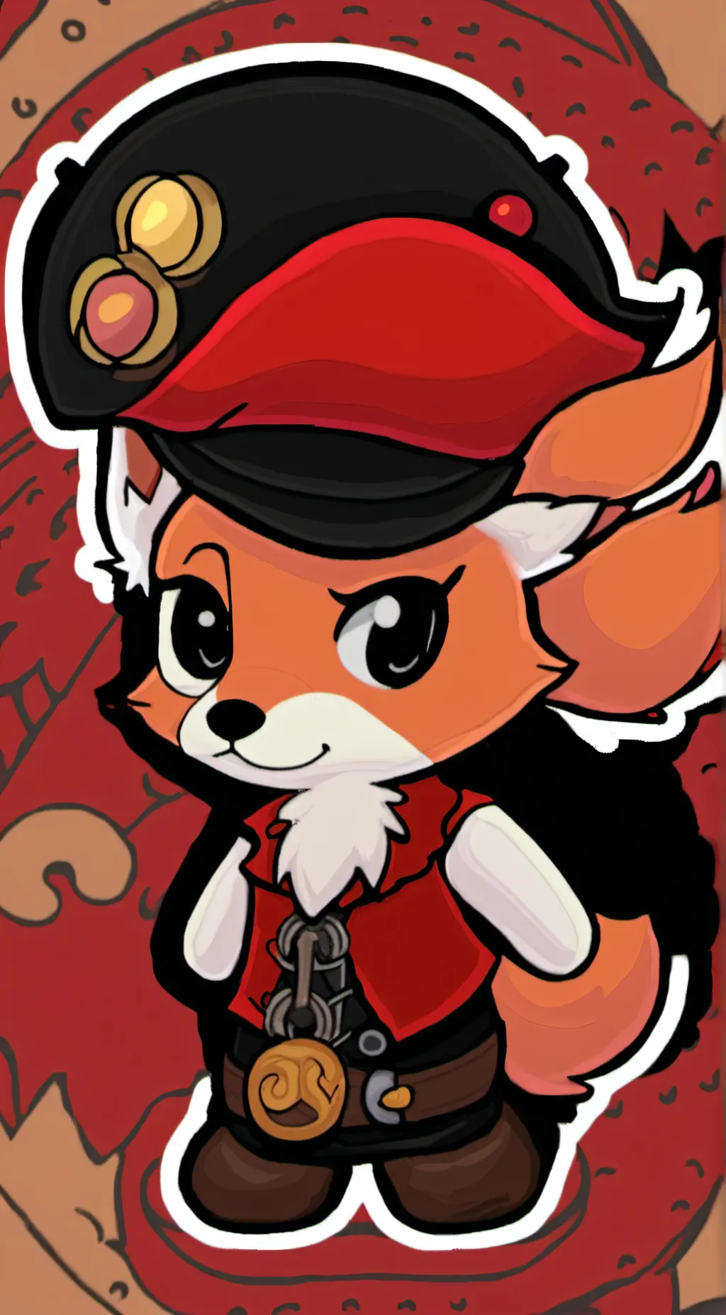 ai character: foxy background