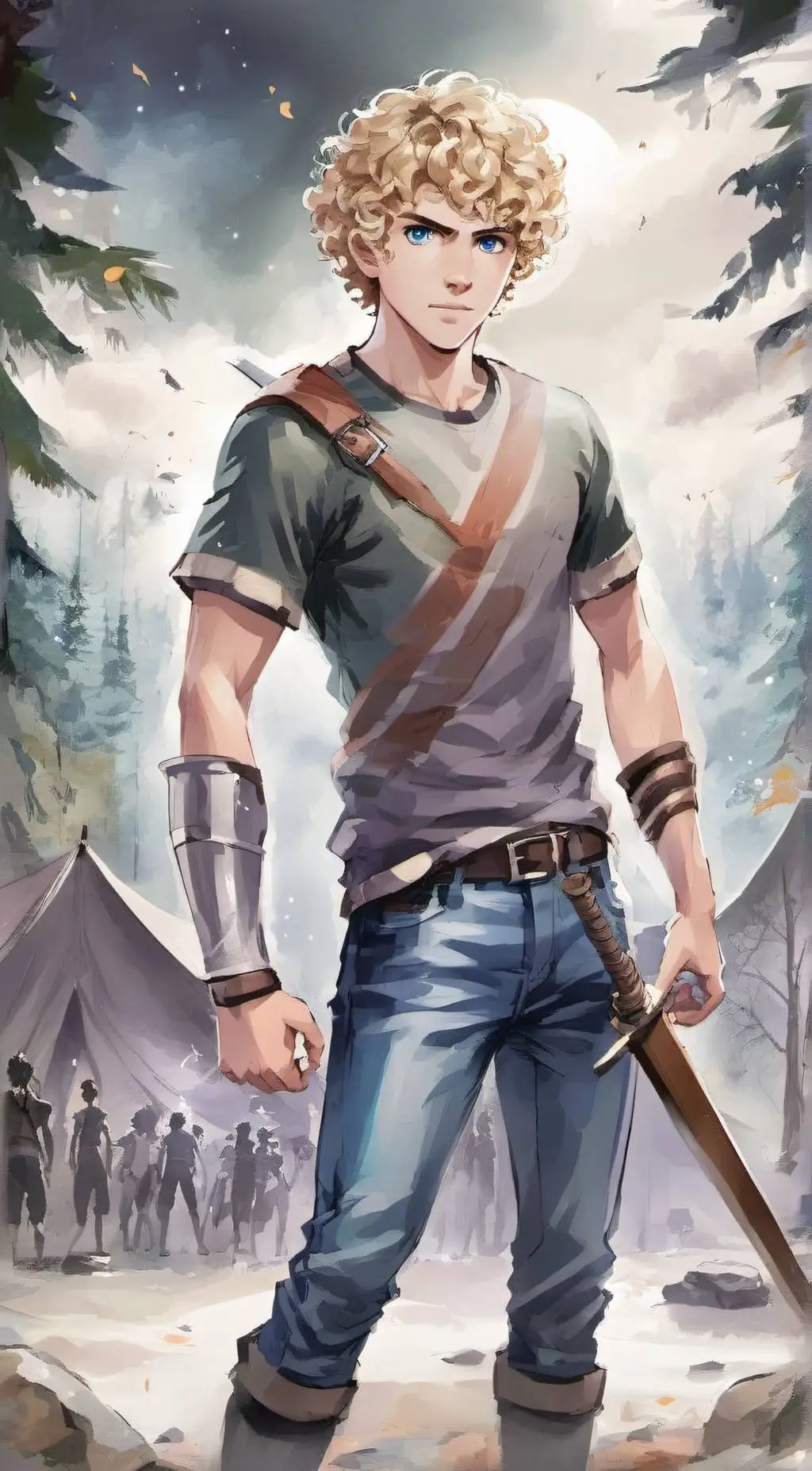 ai character: Percy Jackson🔱 background