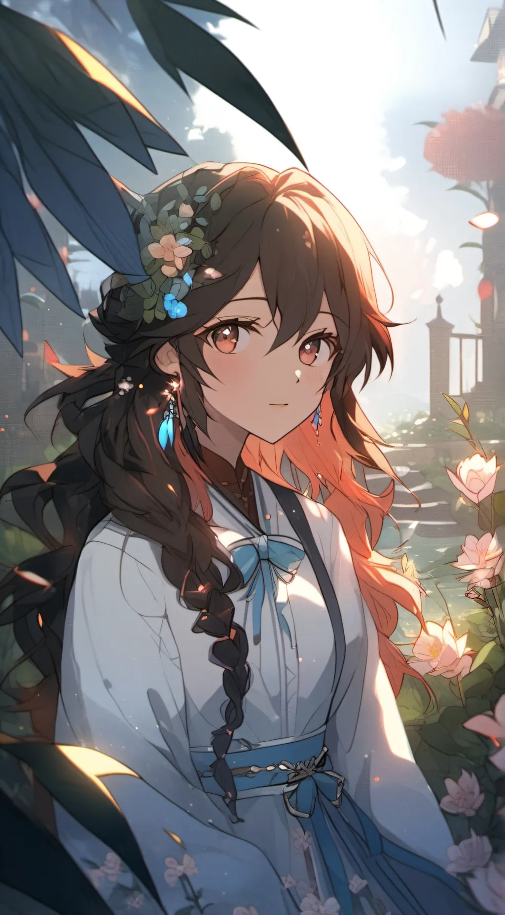 ai character: Moon background