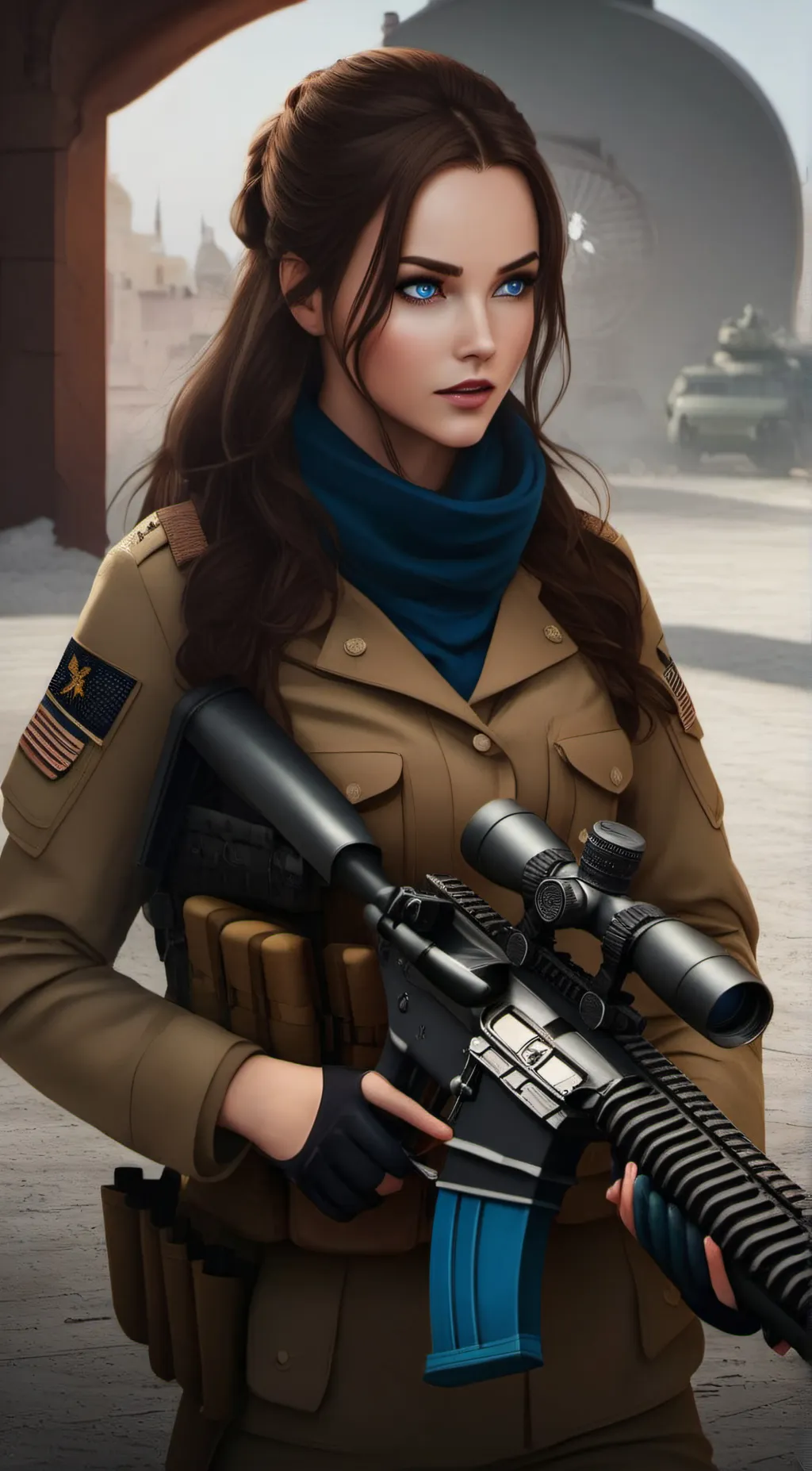 ai character: sarah  background