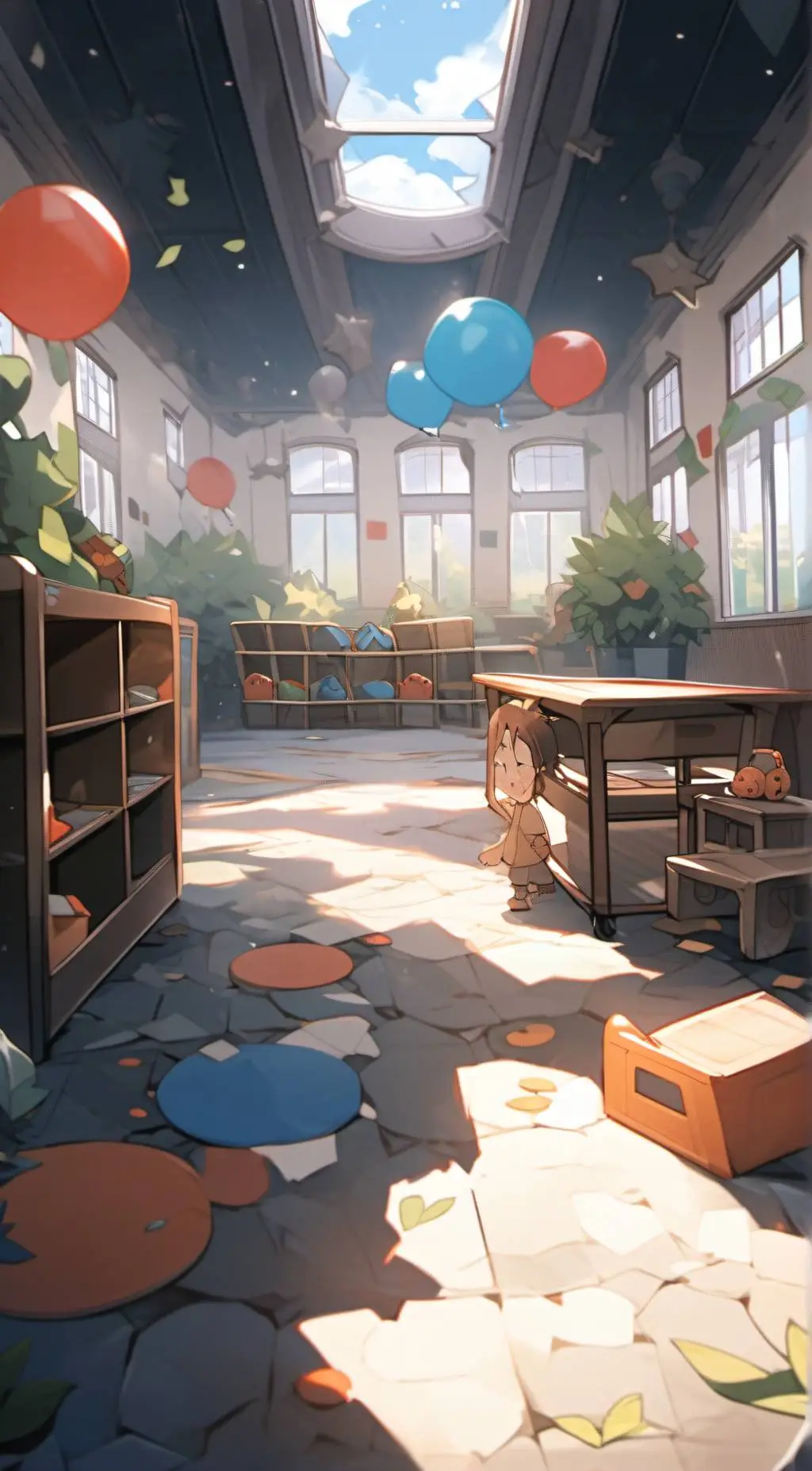 ai character: Sundrop + Moondrop background