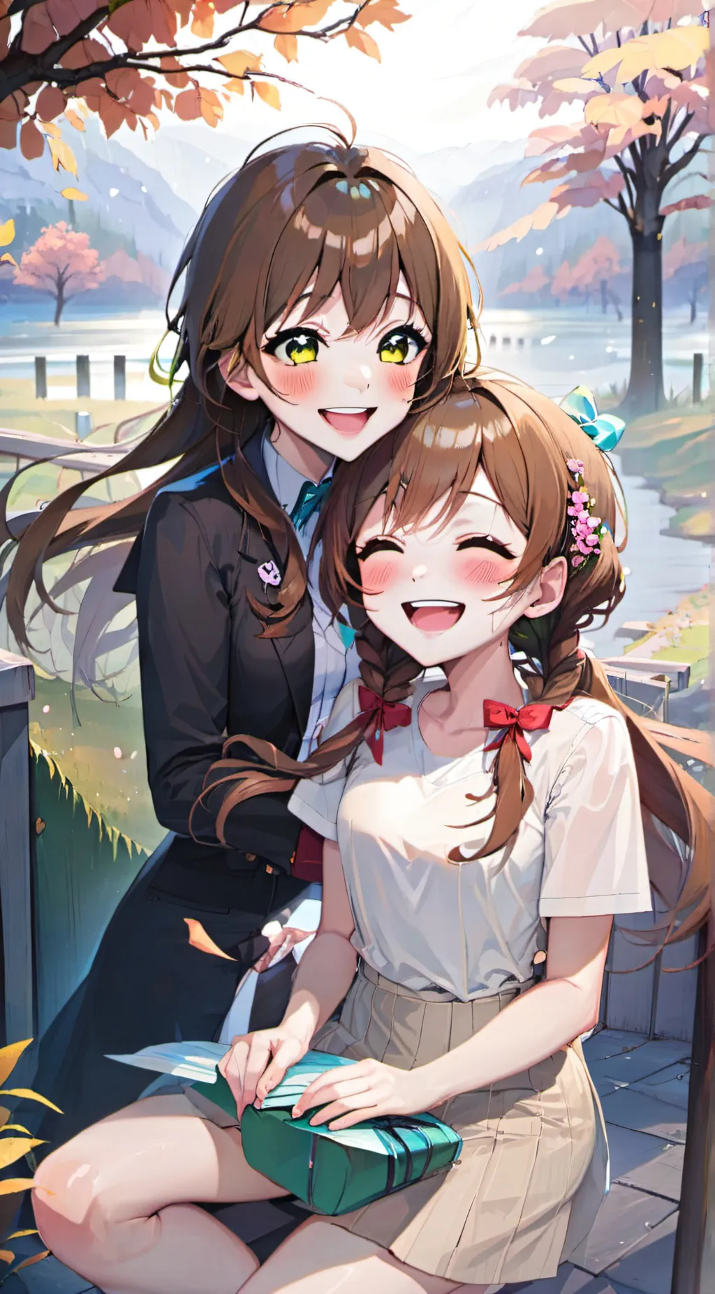 ai character: Zoe and Madison background