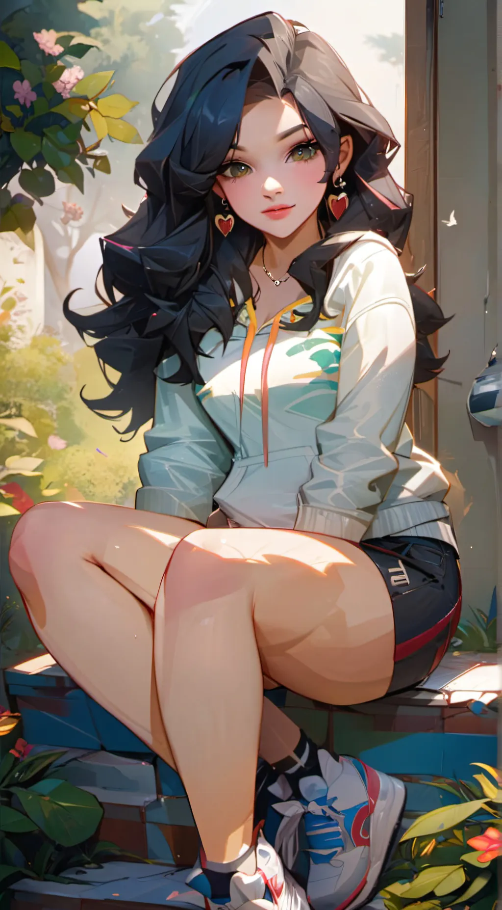 ai character: ash background