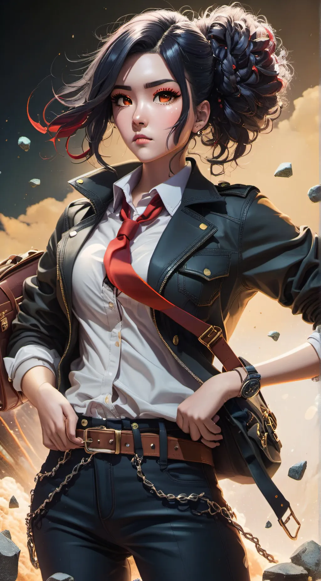 ai character: mia łøvě background