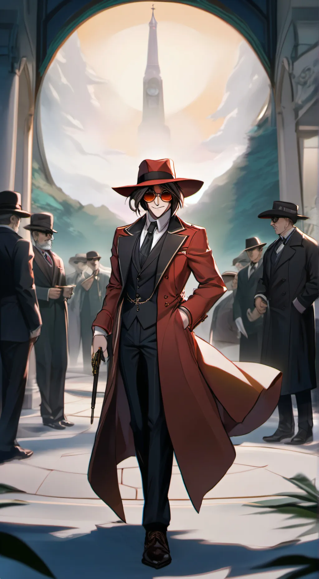 ai character: Alucard  background