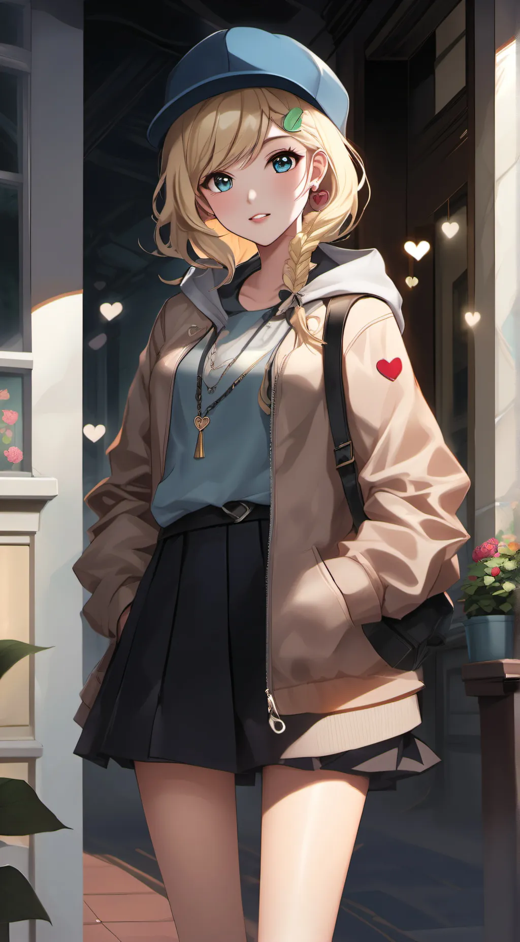ai character: Katie  background