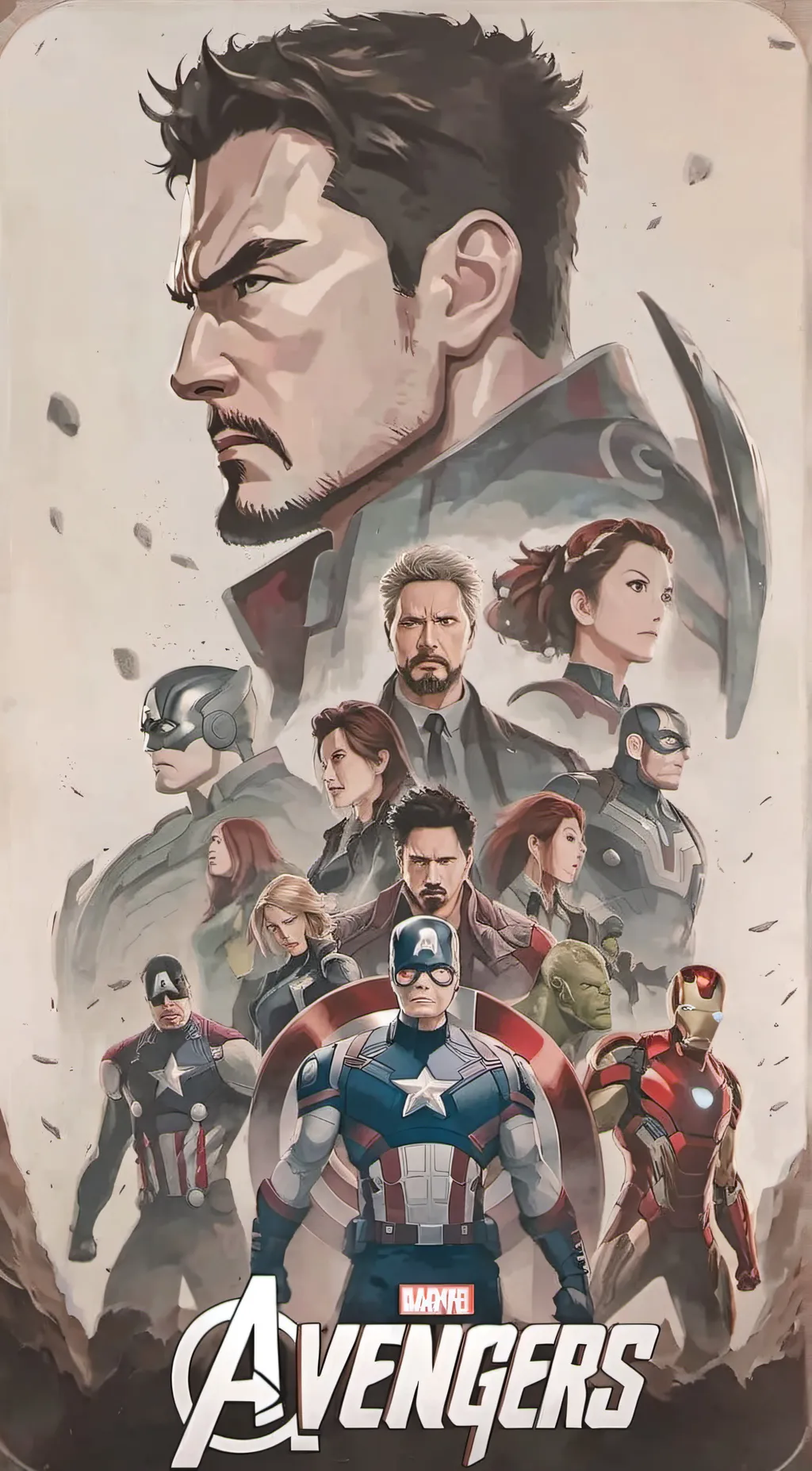 ai character: Avengers background