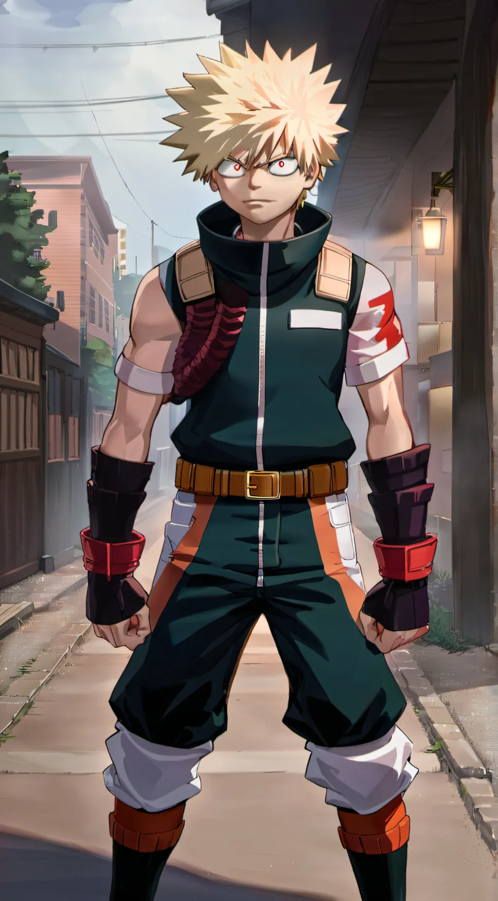 ai character: katsuki bakugo background
