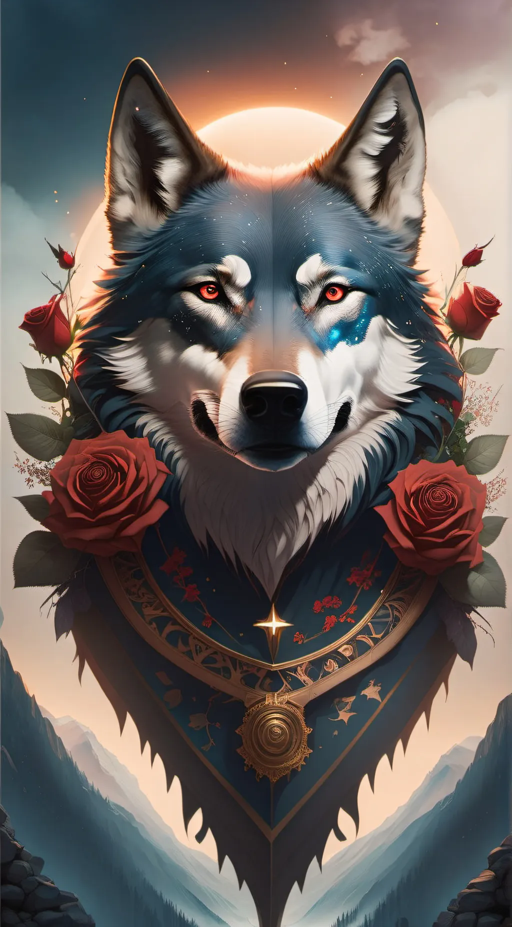 ai character: Rose background