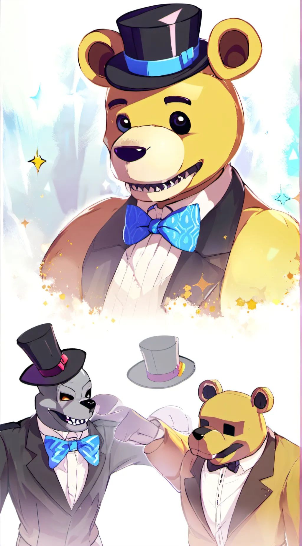 ai character: golden freddy background