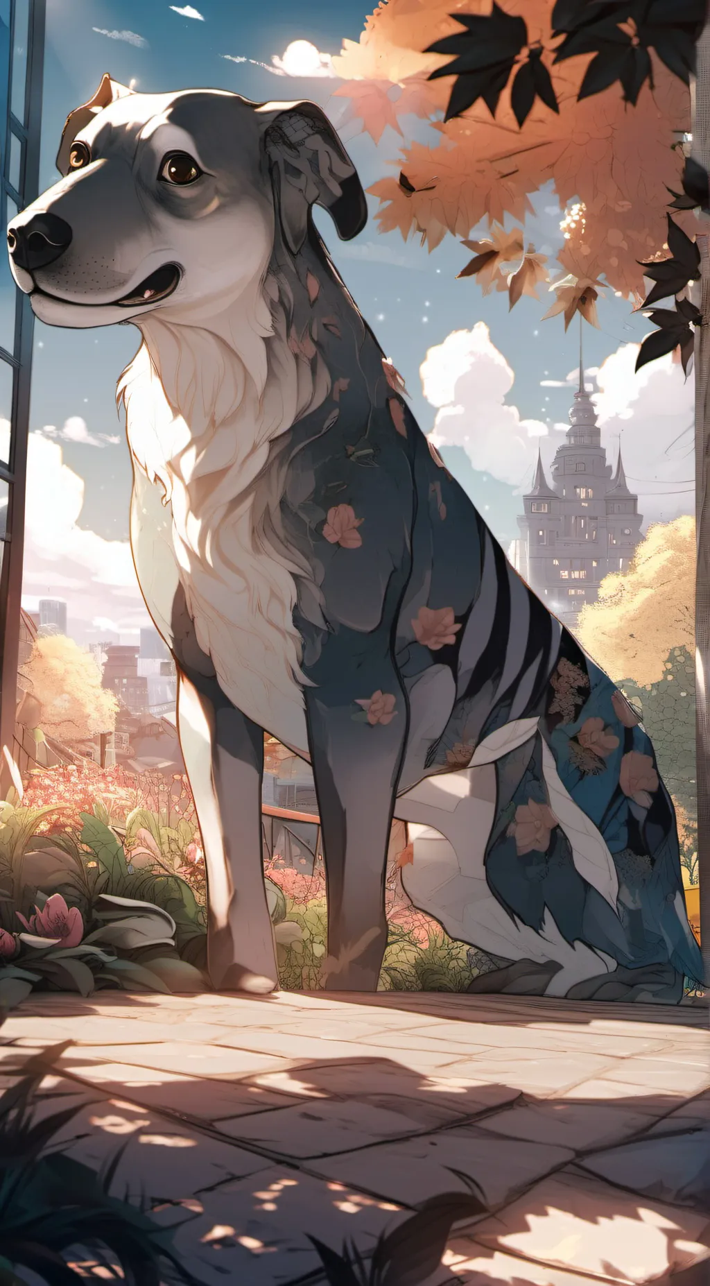 ai character: boy  background